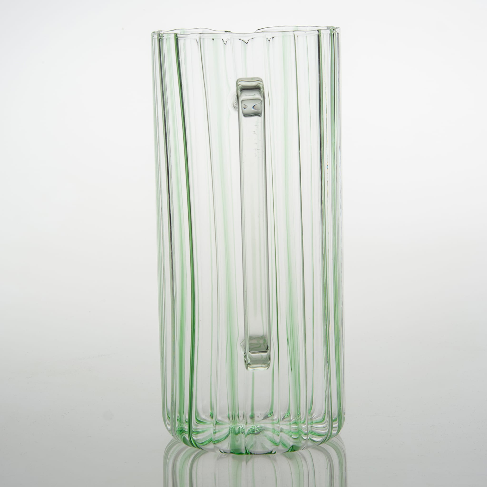Serlio Loos Green Stripe Glass Pitcher - Alternative view 1