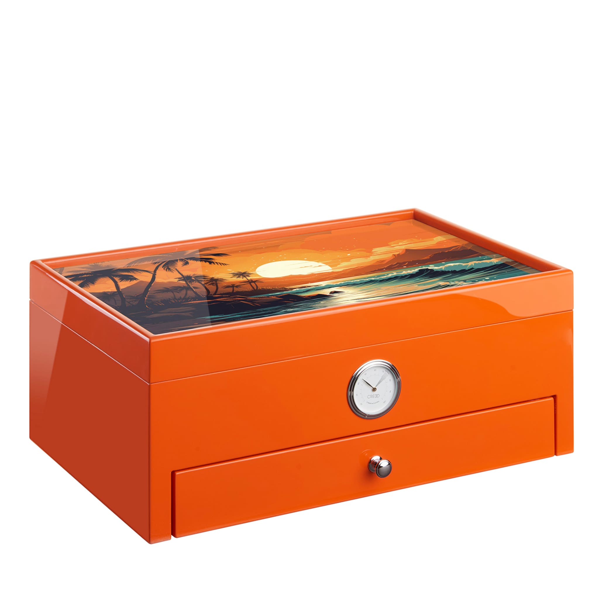 Carribean-inspired Orange Humidor (Special Club Edition)  - Main view