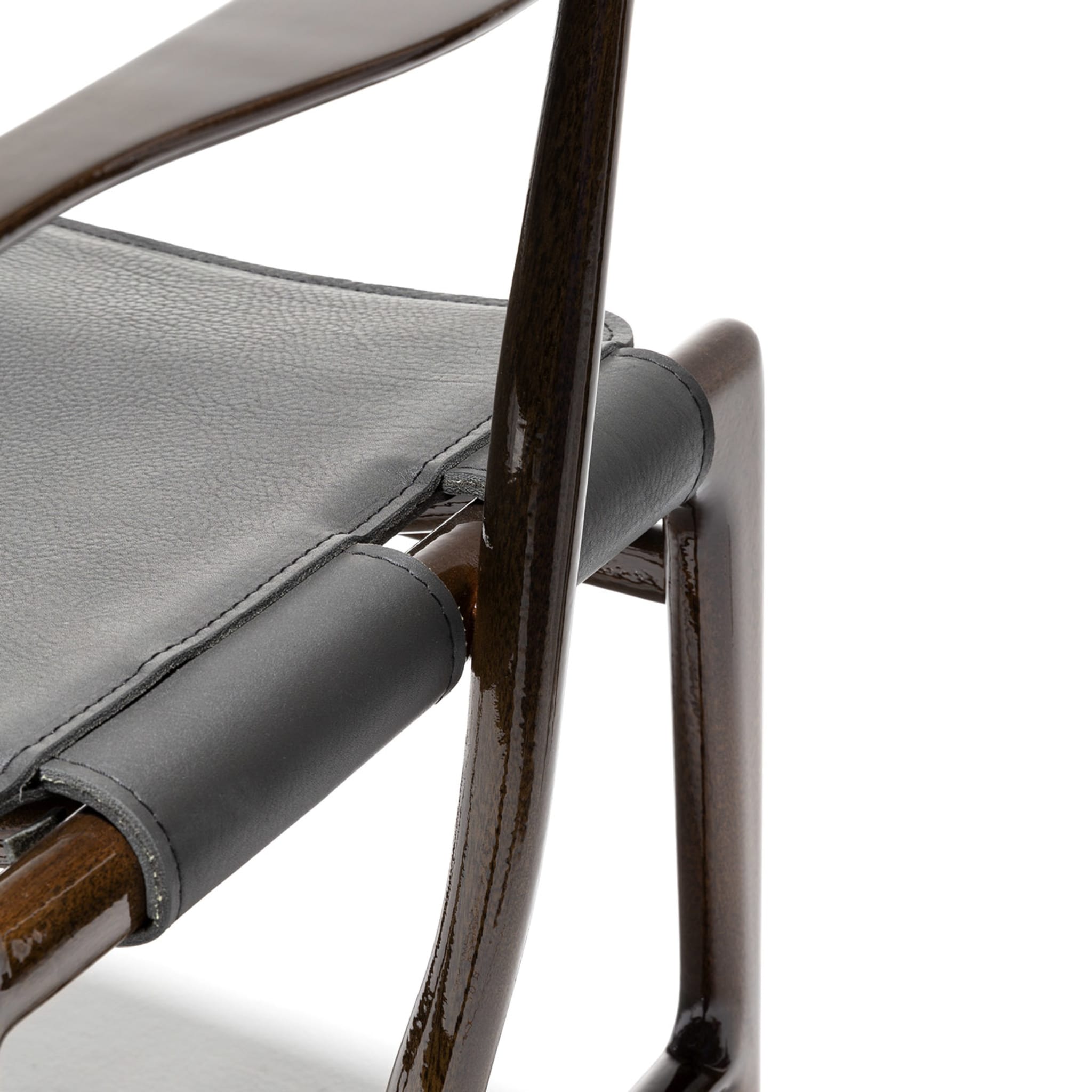 Levante Dark Leather Chair by Massimo Castagna #6 - Alternative view 1