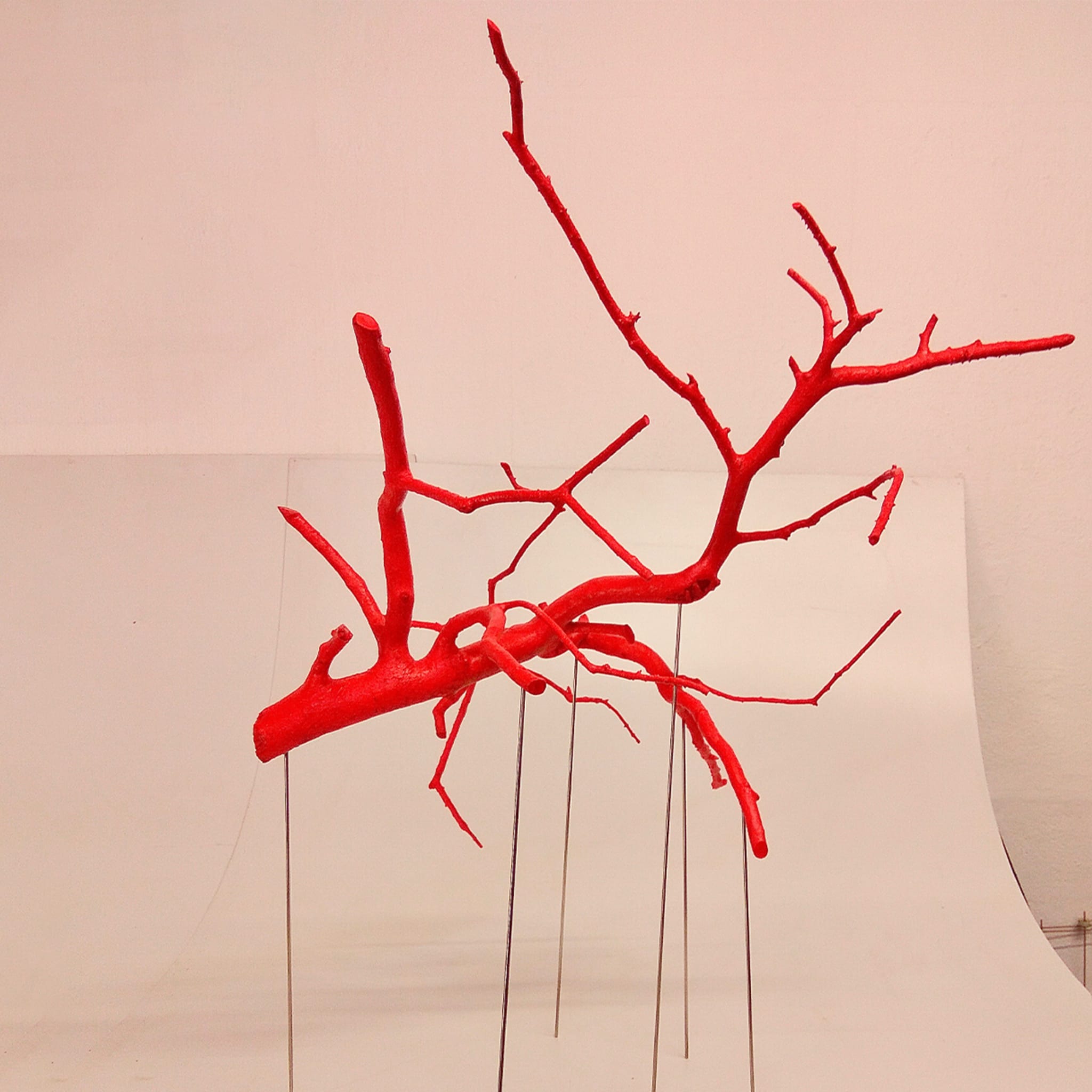 Rami Sospesi Red Sculpture - Alternative view 1