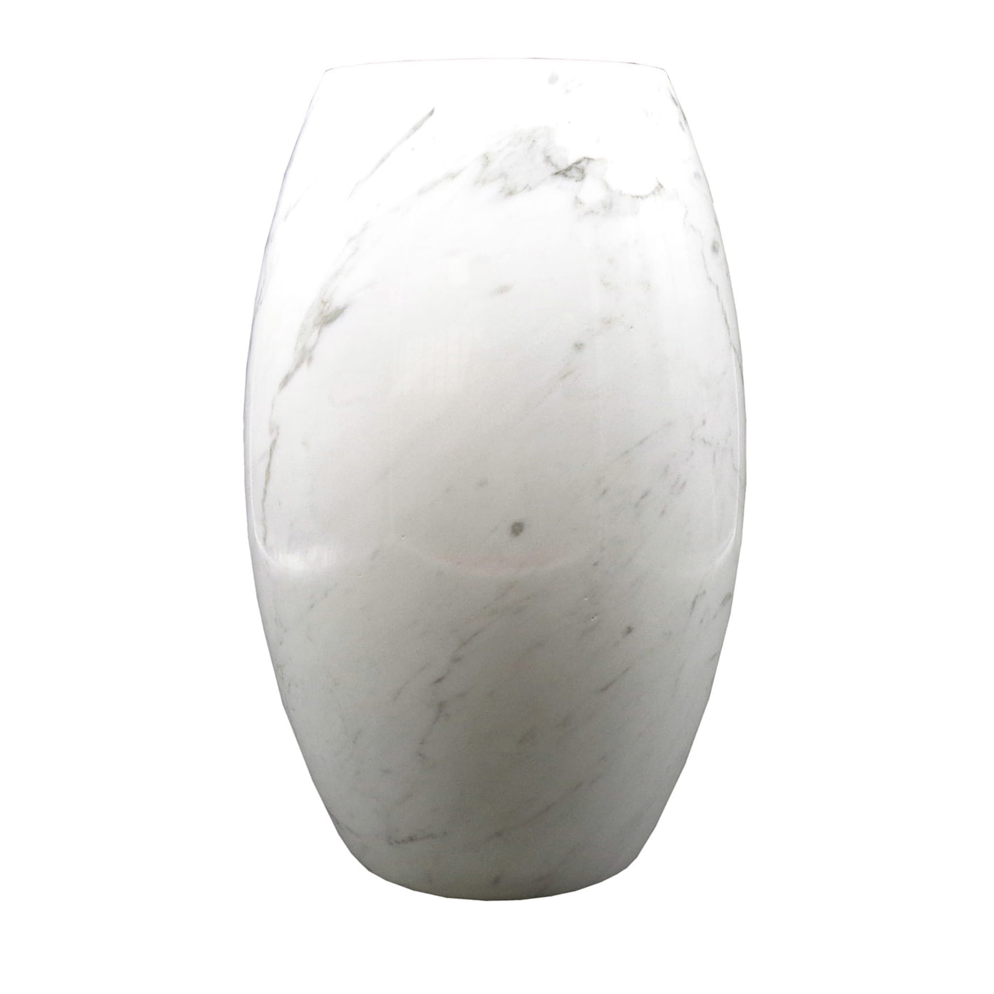 Vase moderne 16 en carrare blanche - Vue principale