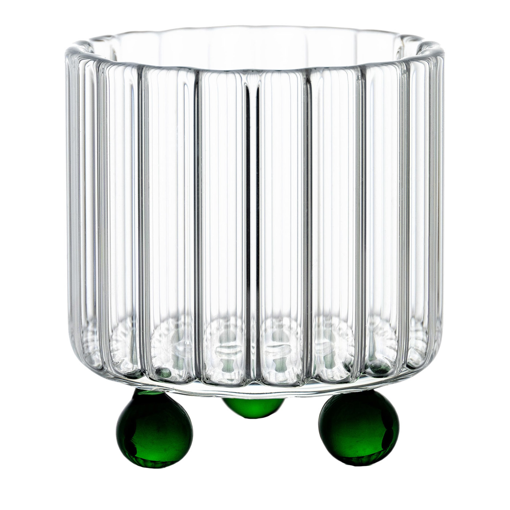 High Spirits Green Lowball Glass - Main view