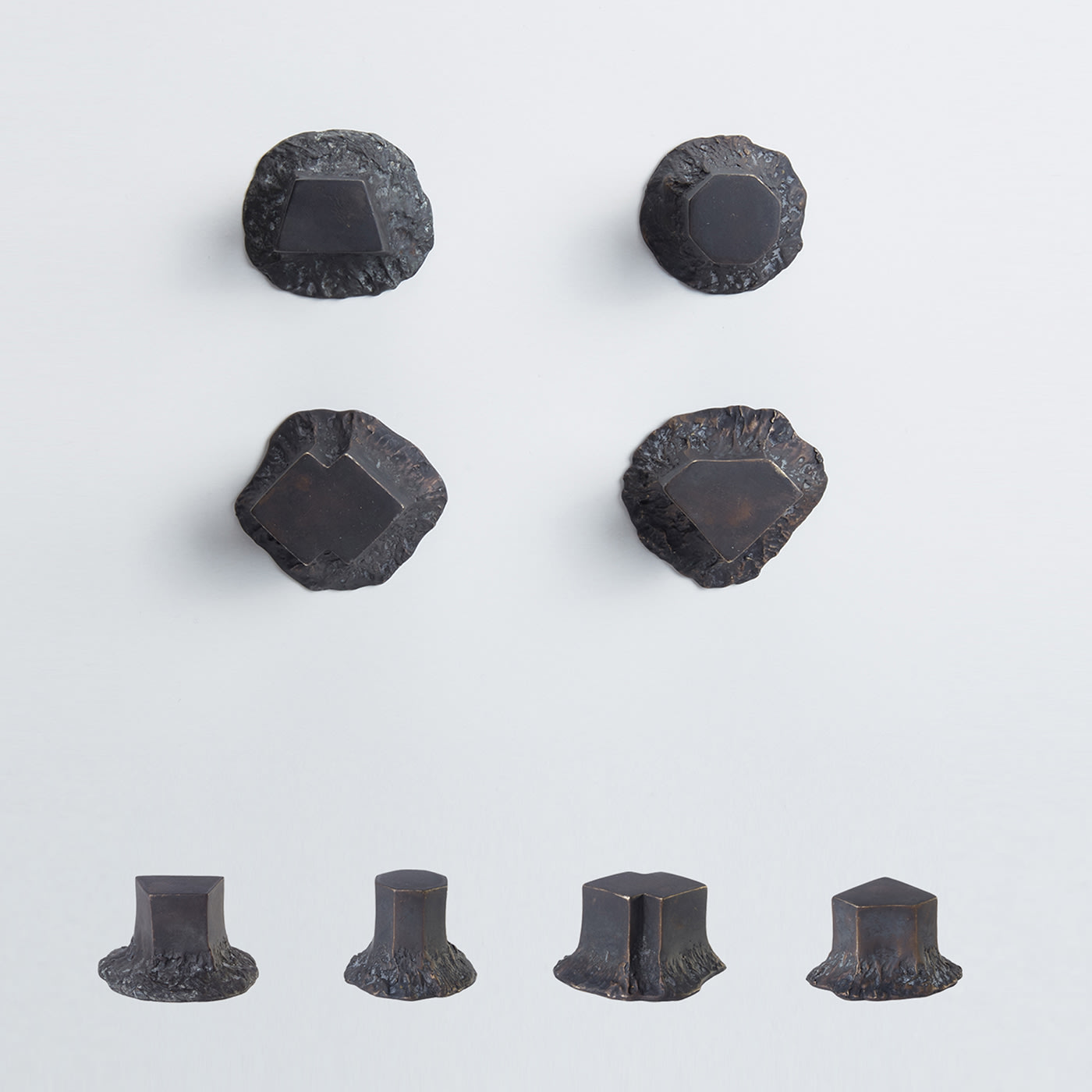 Solido Set of 4 Black Door Knobs #3 by Nicole Valenti - NIVA Design
