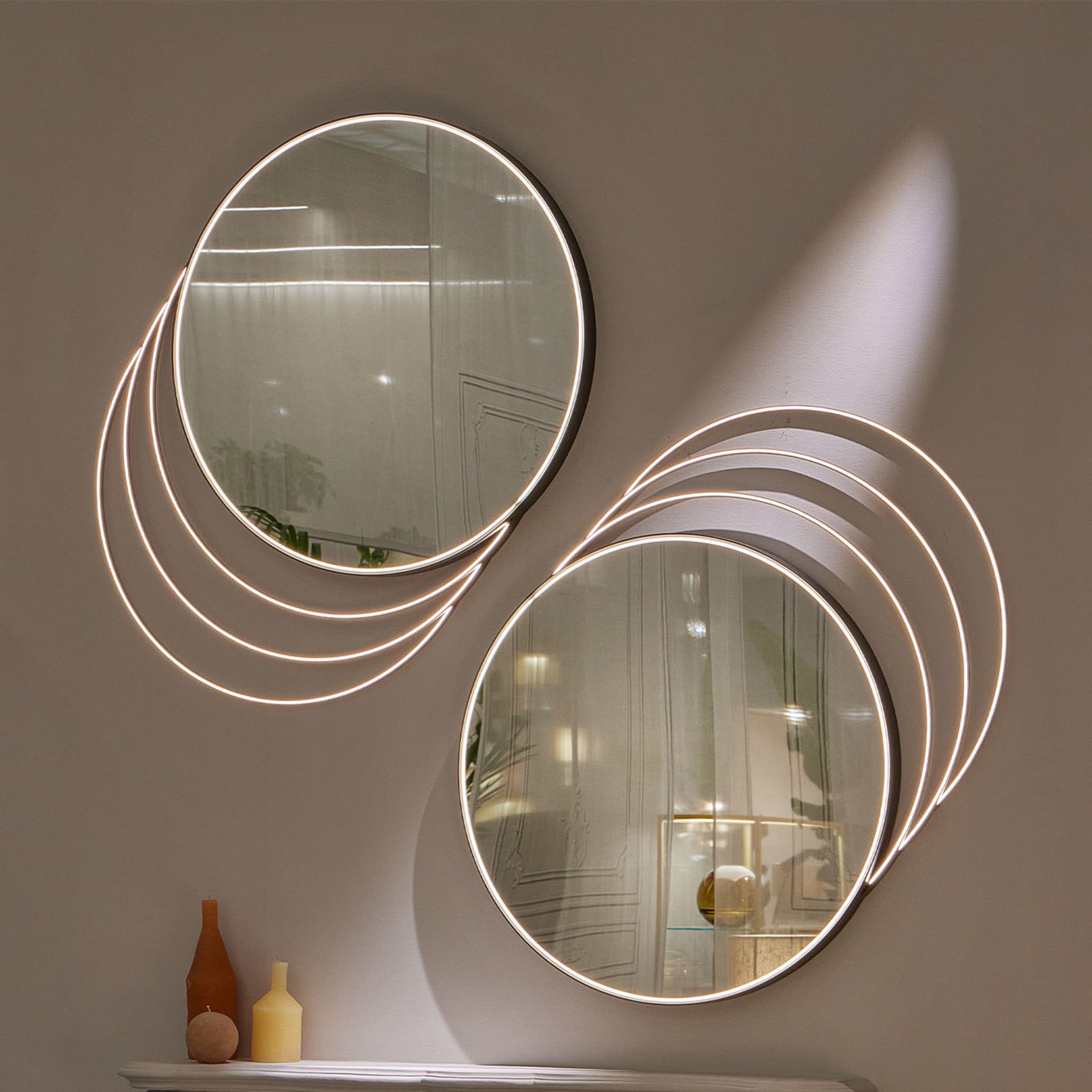 Miroir Infinity éclairé par LED - Vue alternative 2