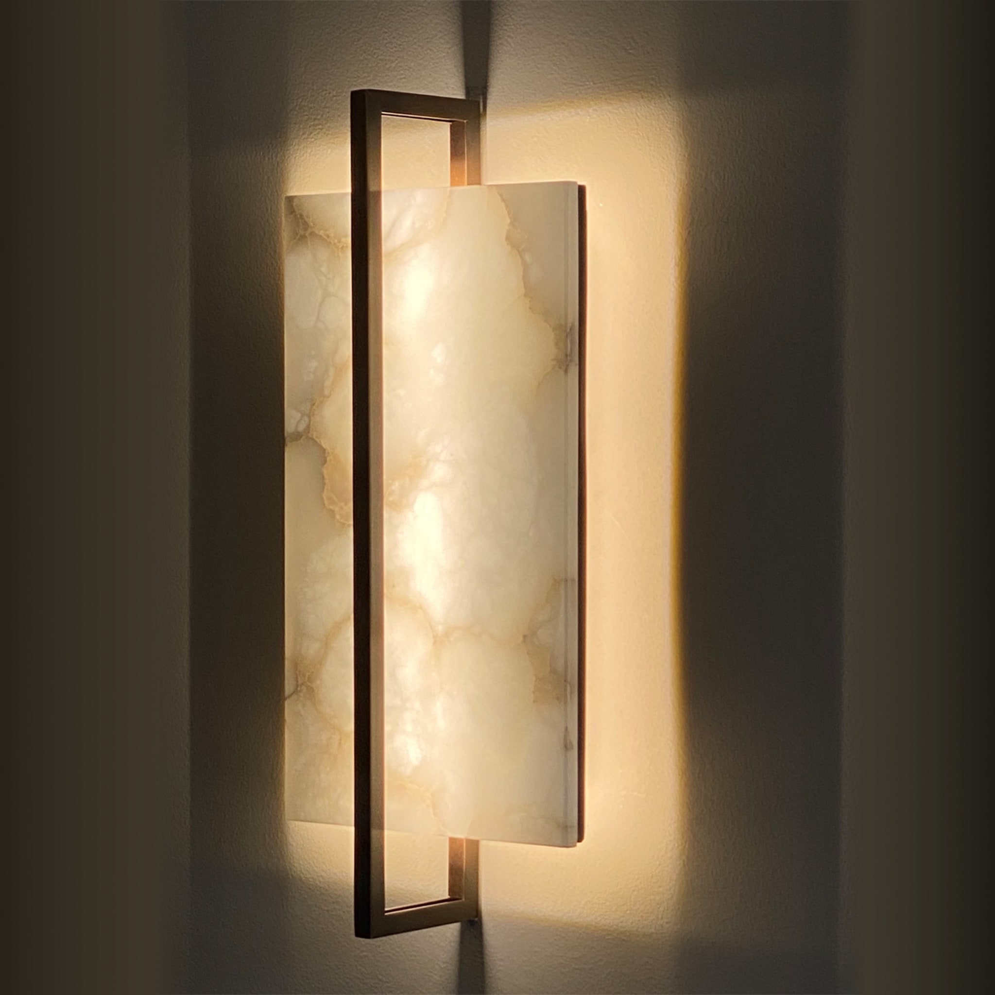"Tile" Wall Sconce in Bronze - Alternative view 2