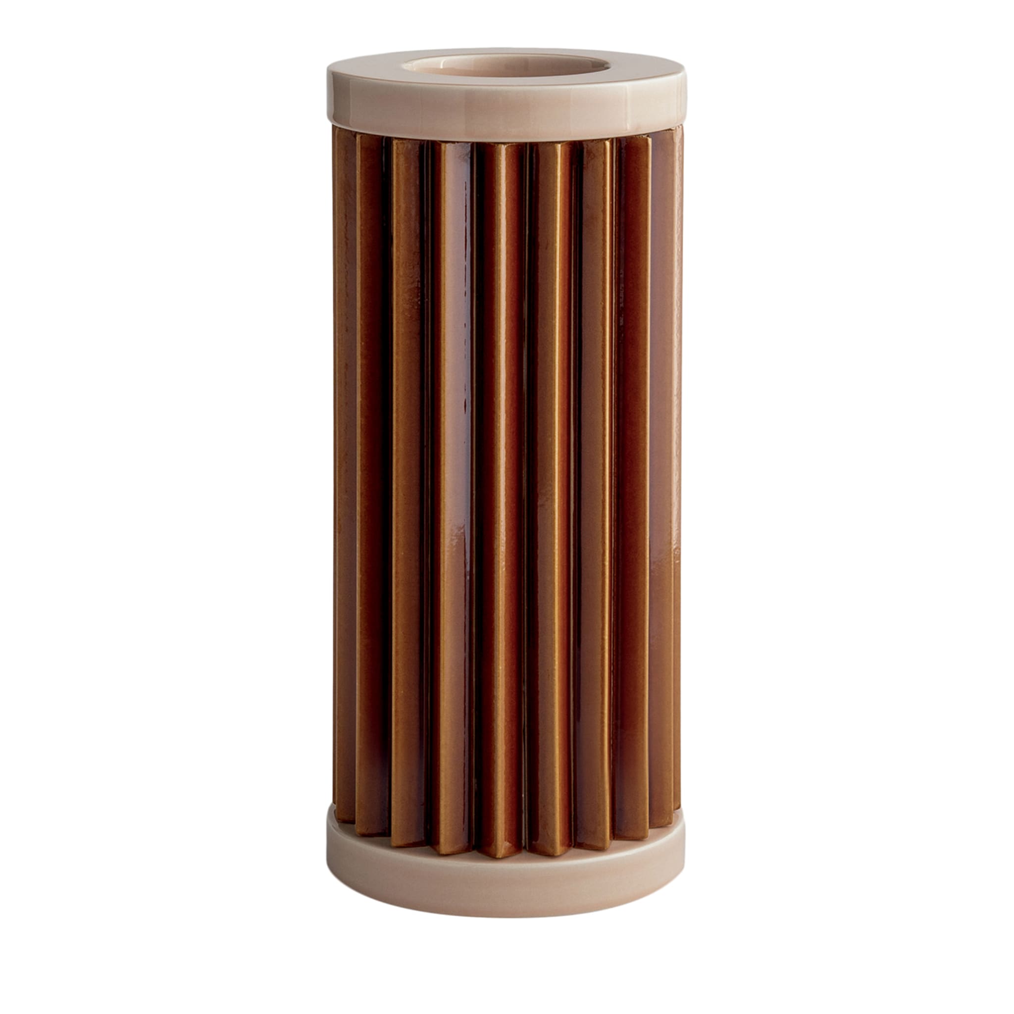 Rombini A Brown and Rose Vase by Ronan & Erwan Bouroullec - Main view