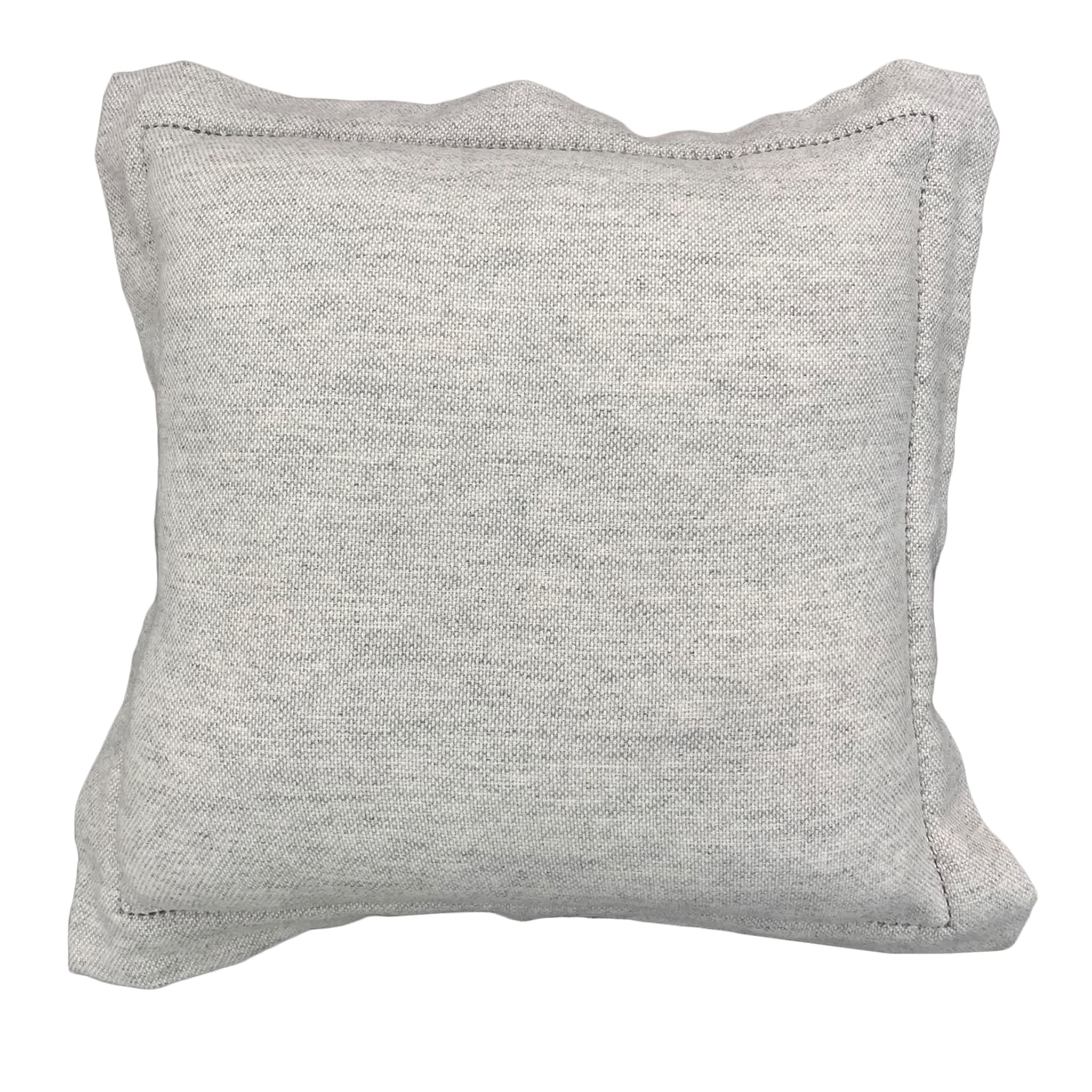 Dalia A Jour Gray Square Pillow - Main view