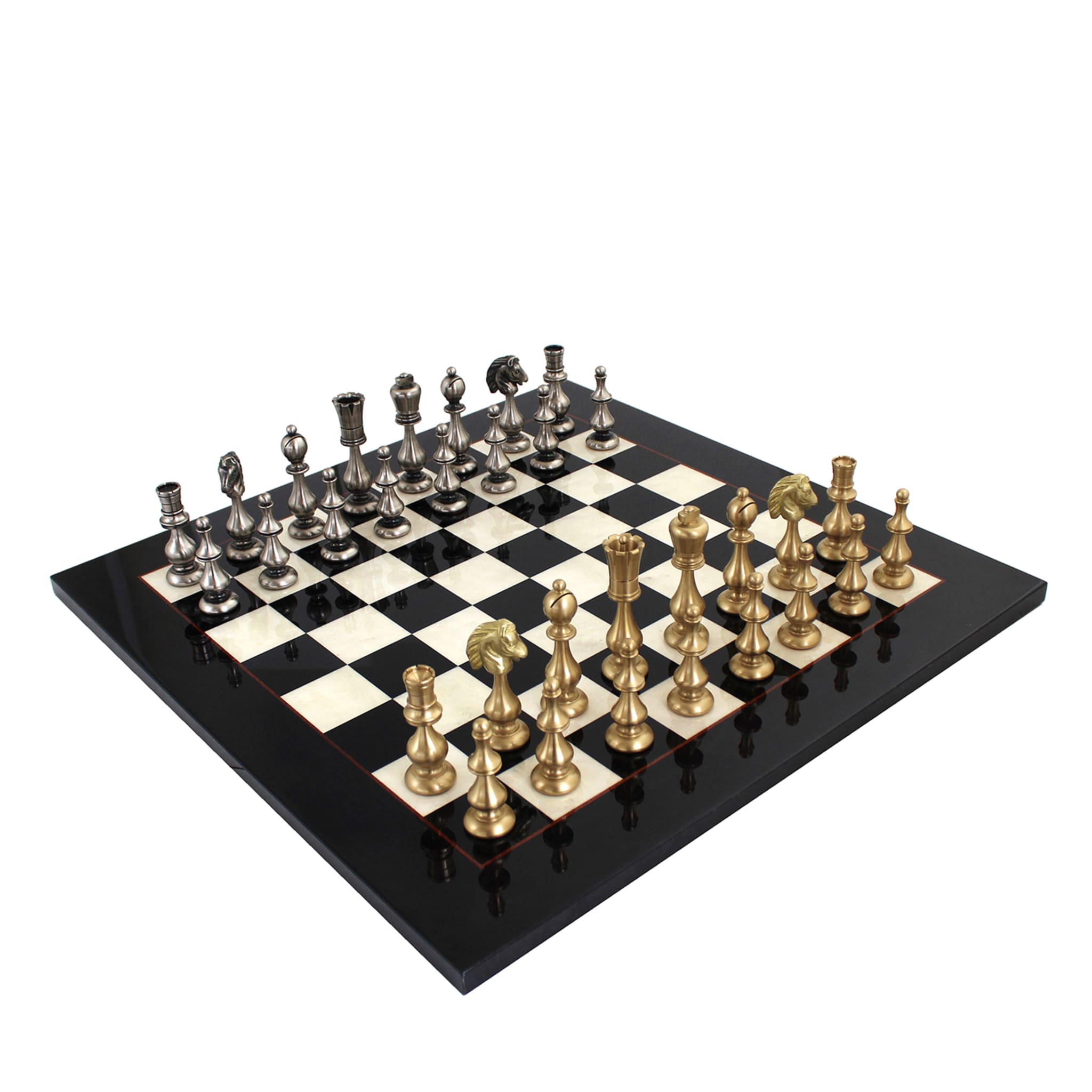 Set di scacchi contemporanei in stile orientale - Vista principale