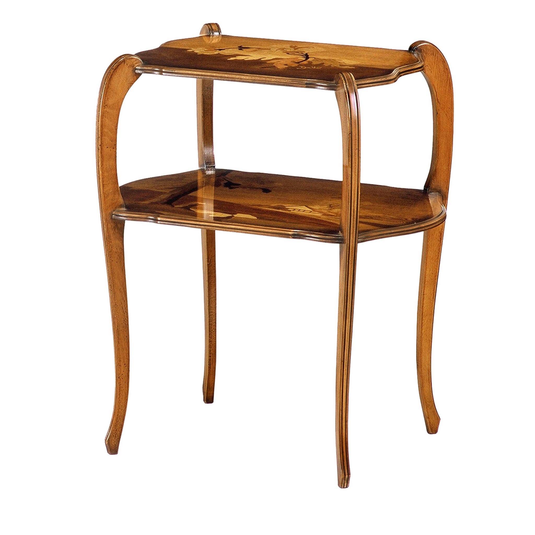 French Liberty 2-Layer Side Table by Emile Gallè - Main view