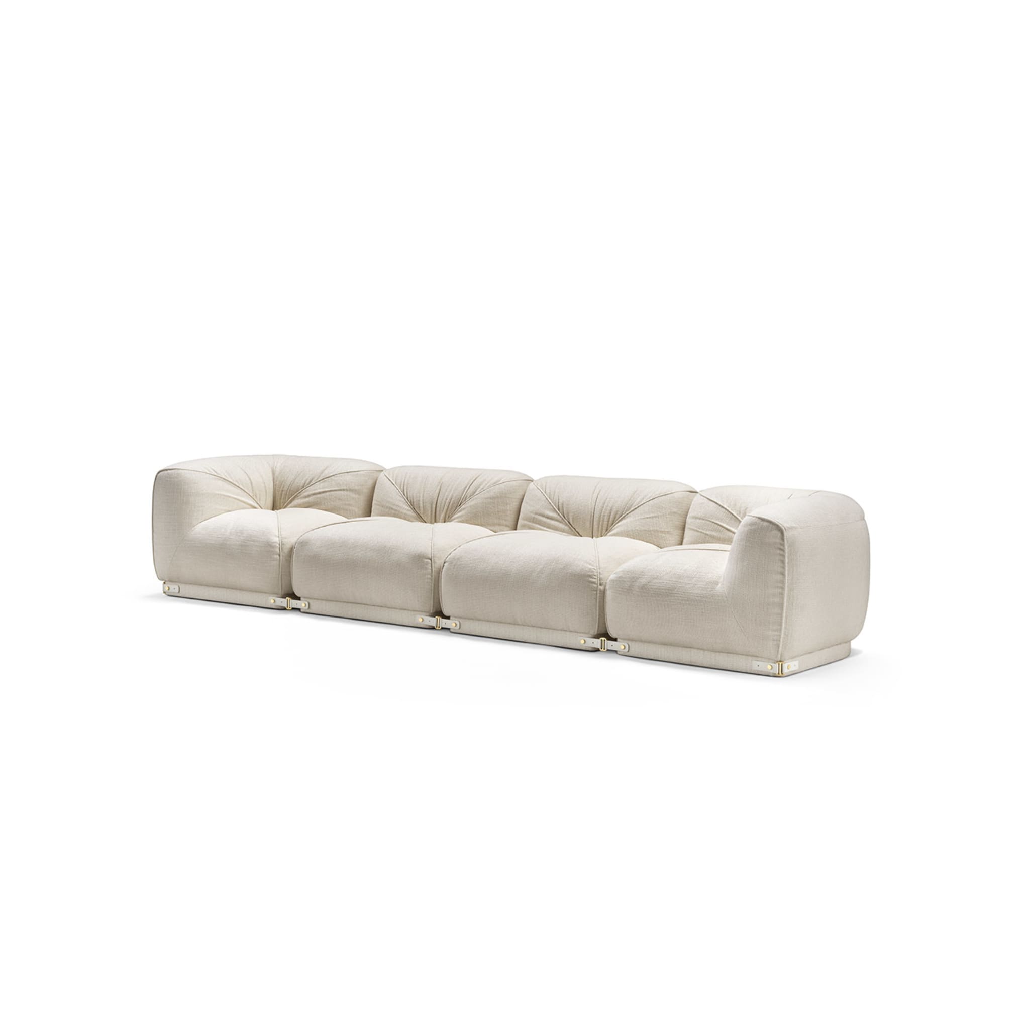 Leisure 4-Seater White Sofa by Lorenza Bozzoli - Alternative view 1