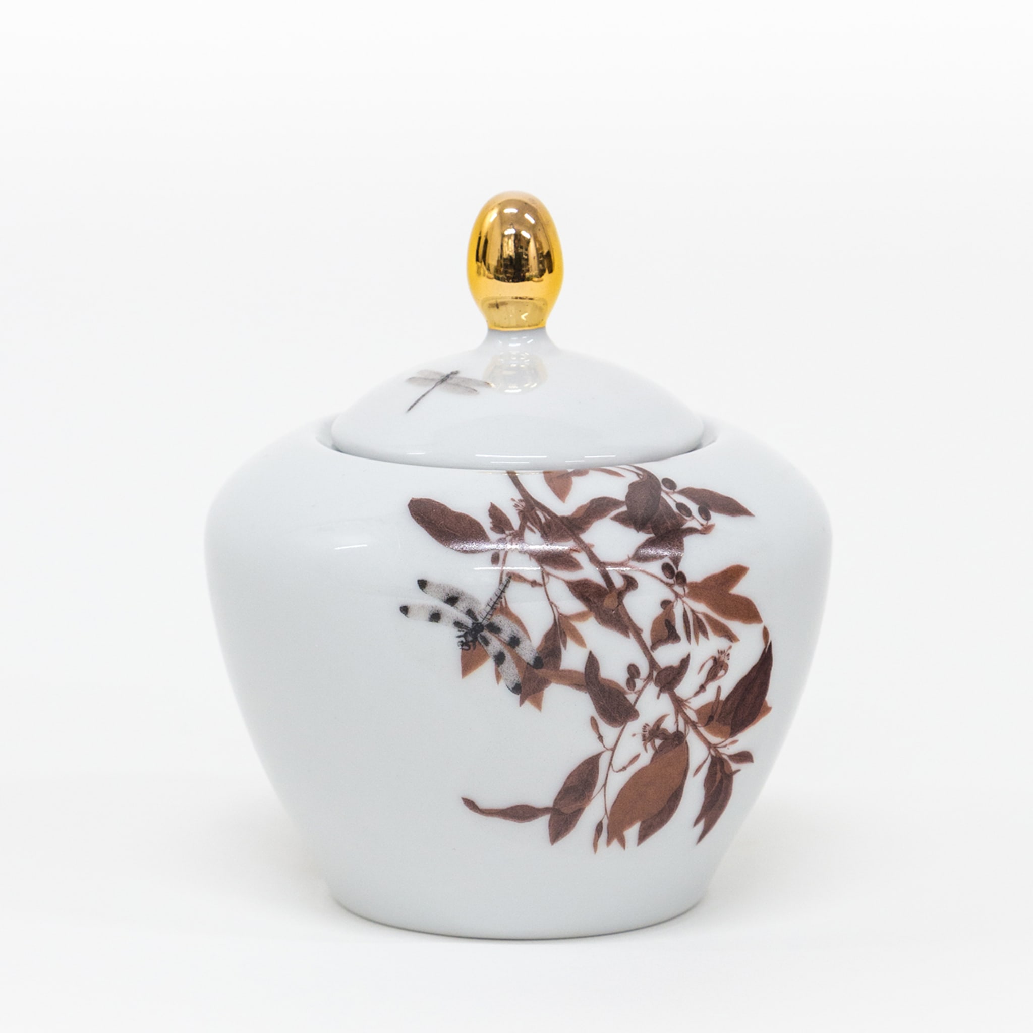 Black Dragon Pool Porcelain Tea Set With Leaves - Alternative view 3