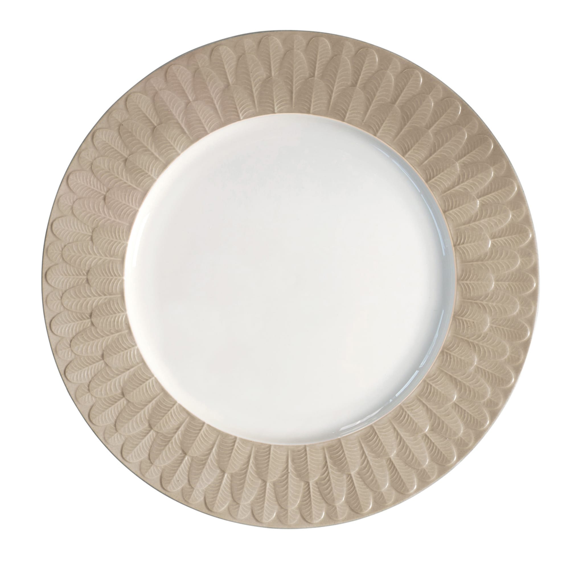 PEACOCK LAY PLATE - BEIGE - Main view