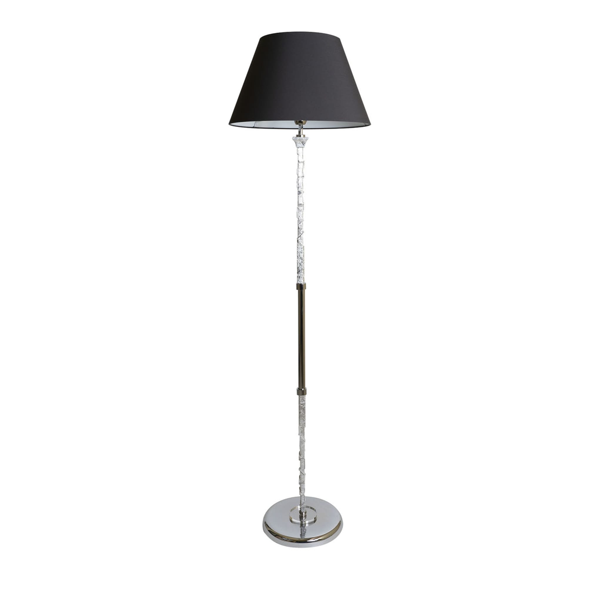 Anthracite-Gray Chromed Floor Lamp - Main view