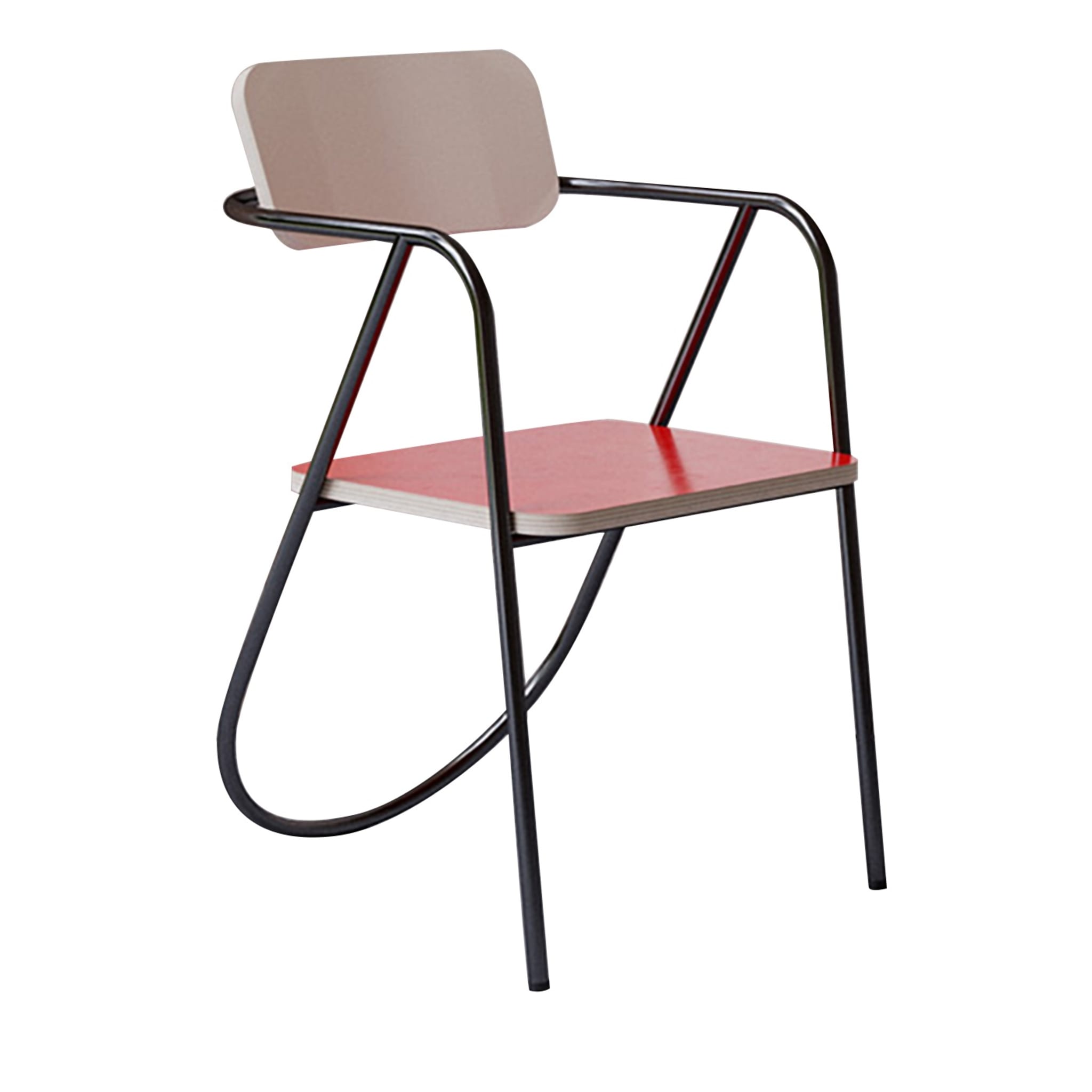 La Misciù Red/Light Wood/Red Chair - Main view
