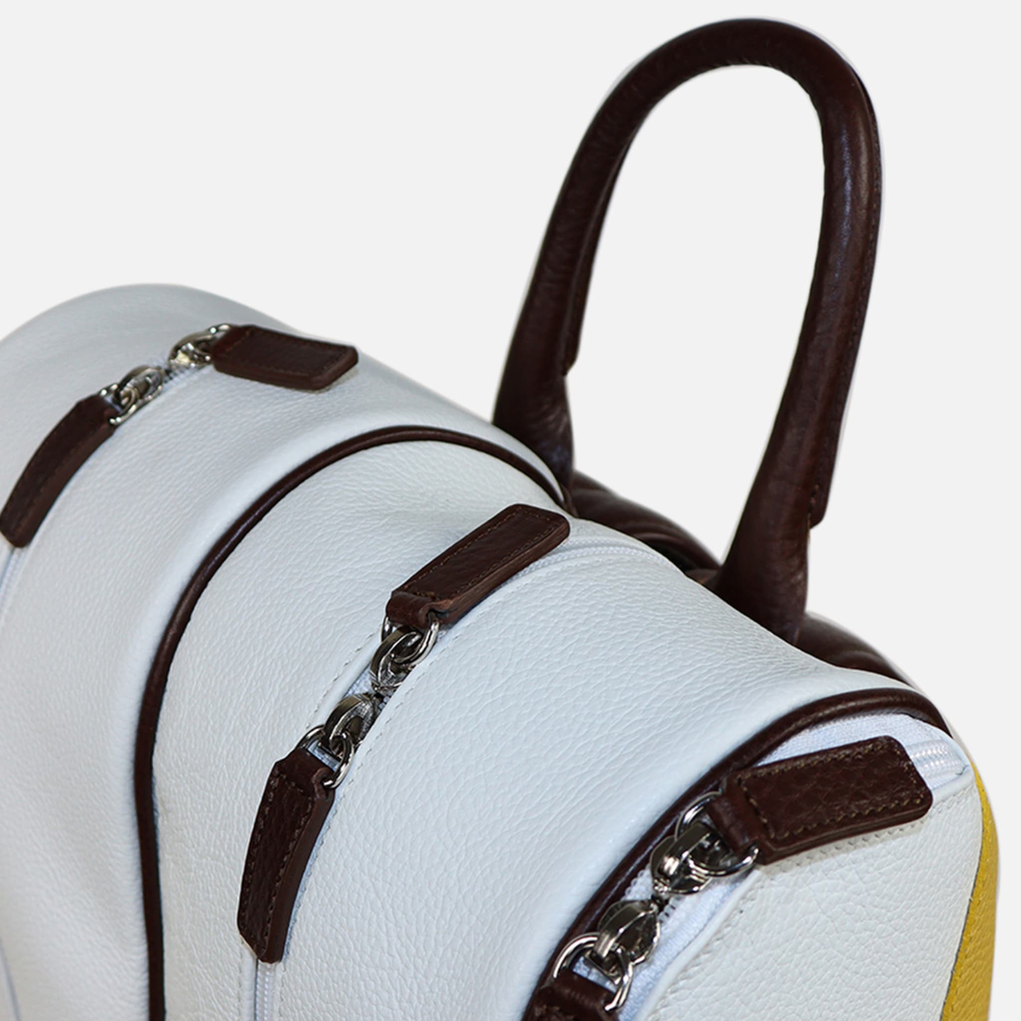 White and Brown Tennis Bag - Alternative view 2