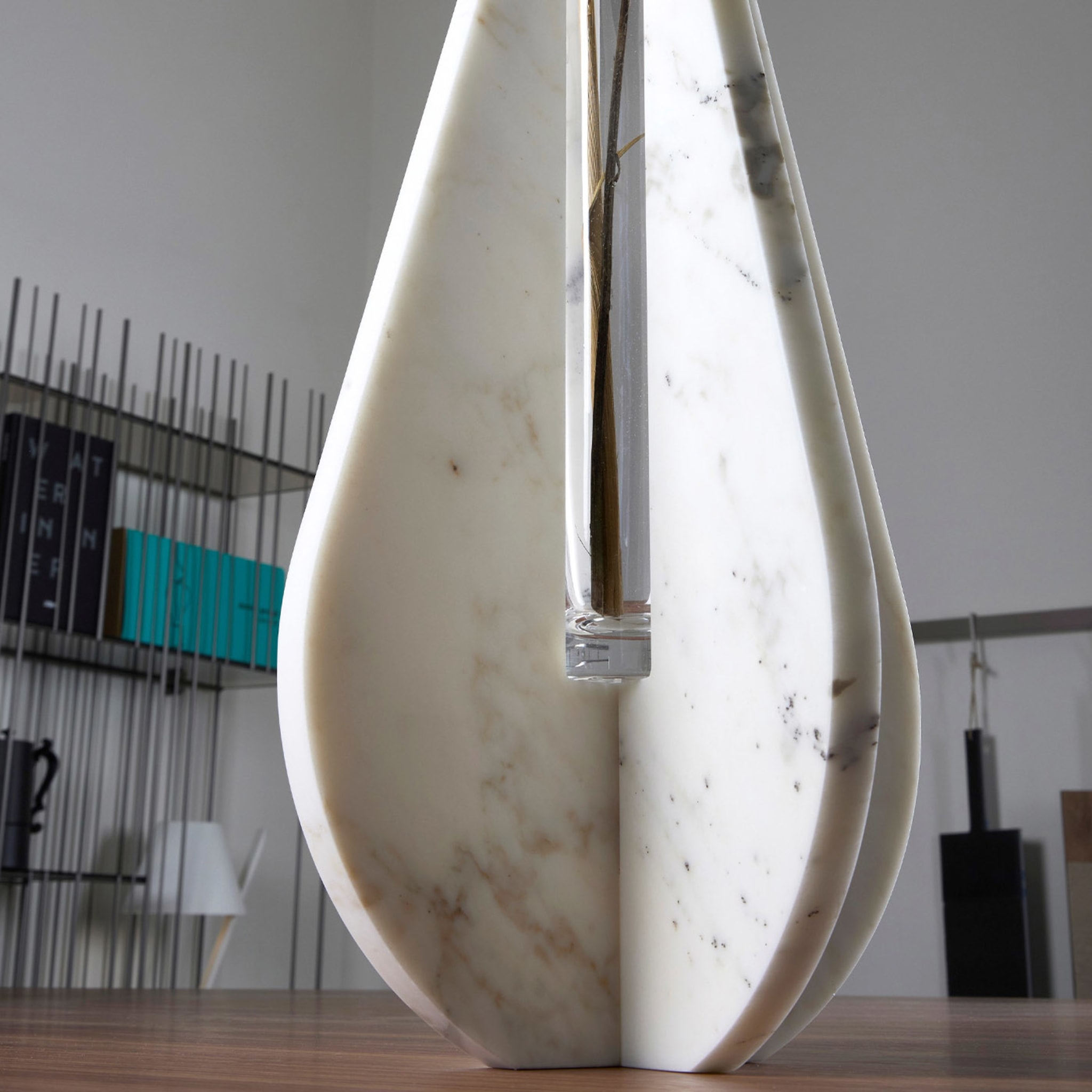 Drop White Carrara Vase #5 by Alessandra Grasso - Alternative view 3