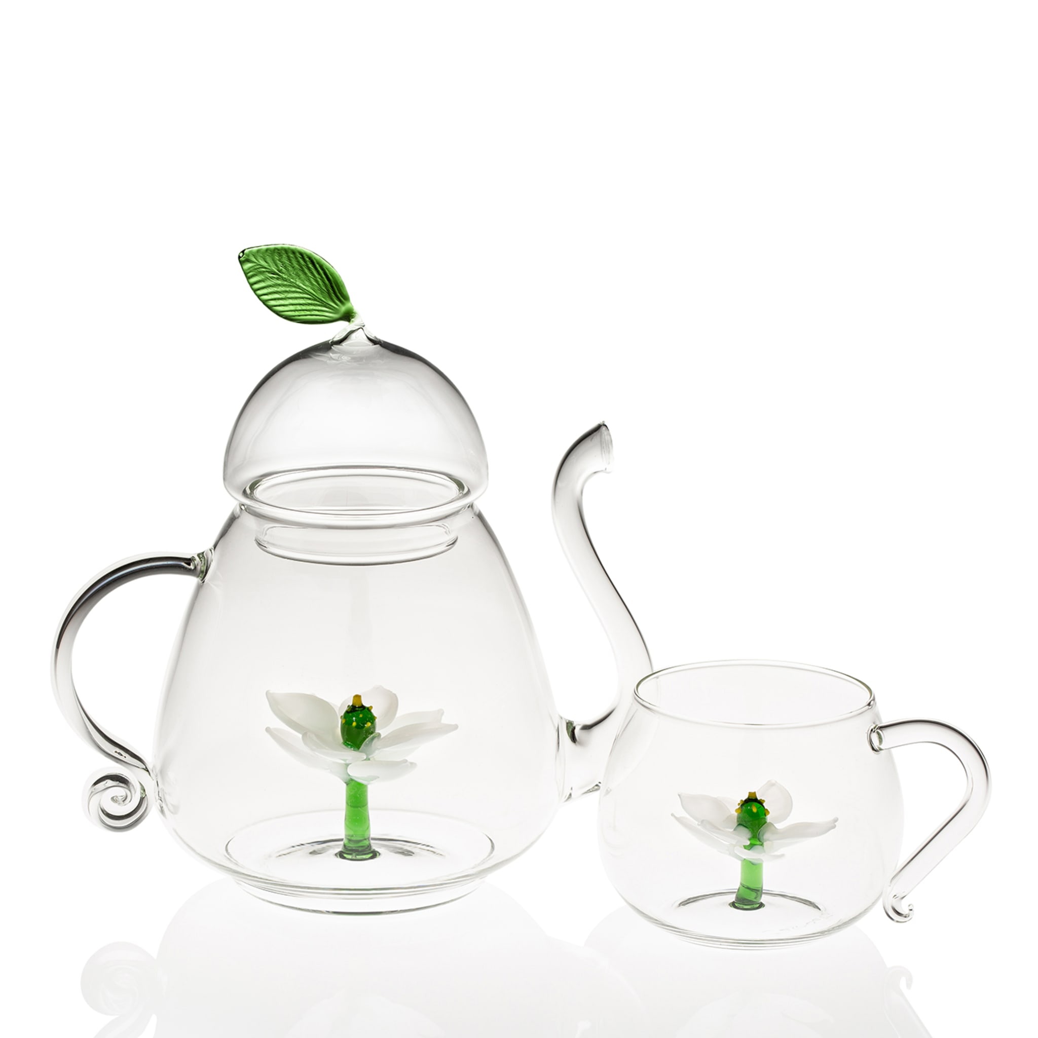 Set of 2 Lotus Tea Cups - Alternative view 2