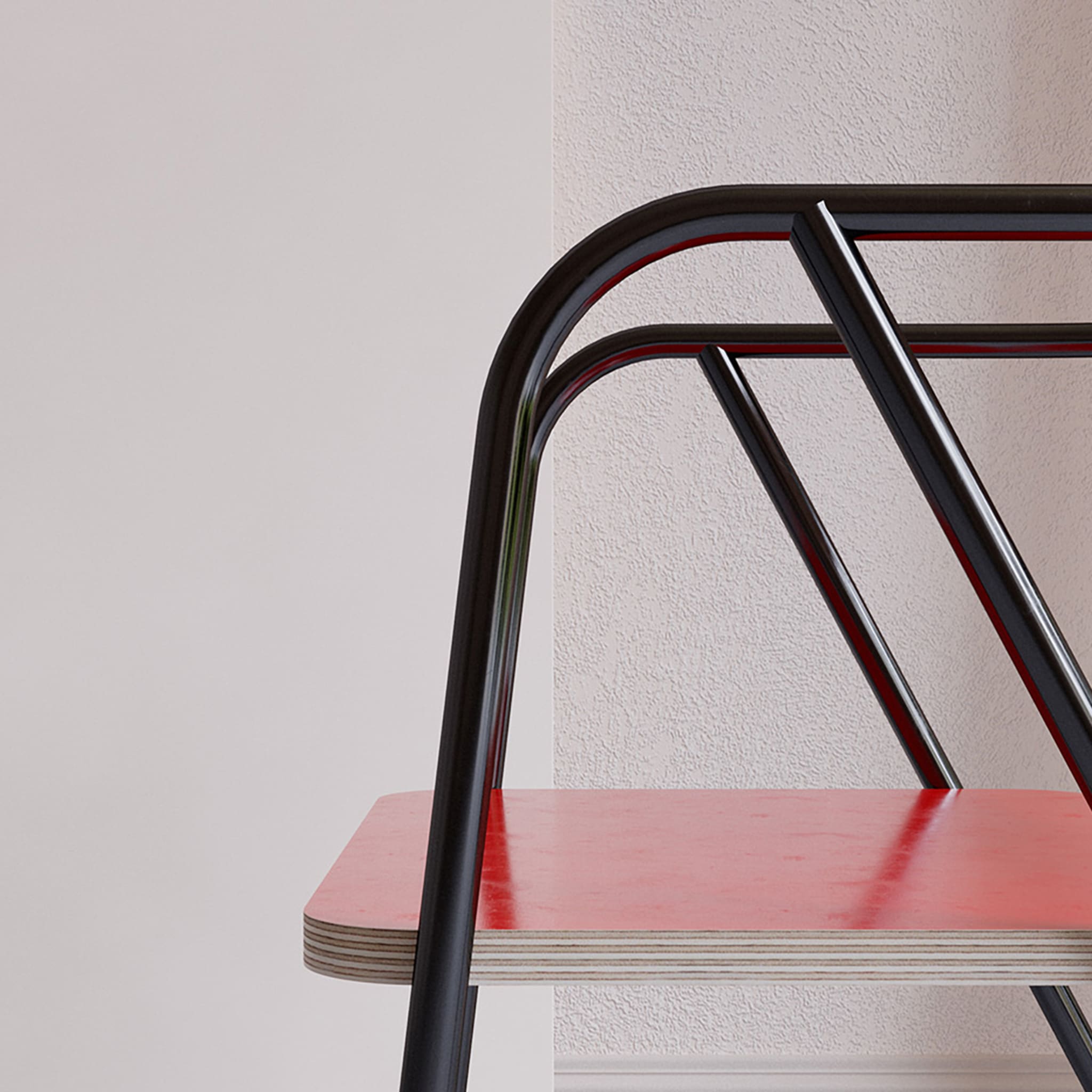 La Misciù Red/Light Wood/Red Chair - Alternative view 5