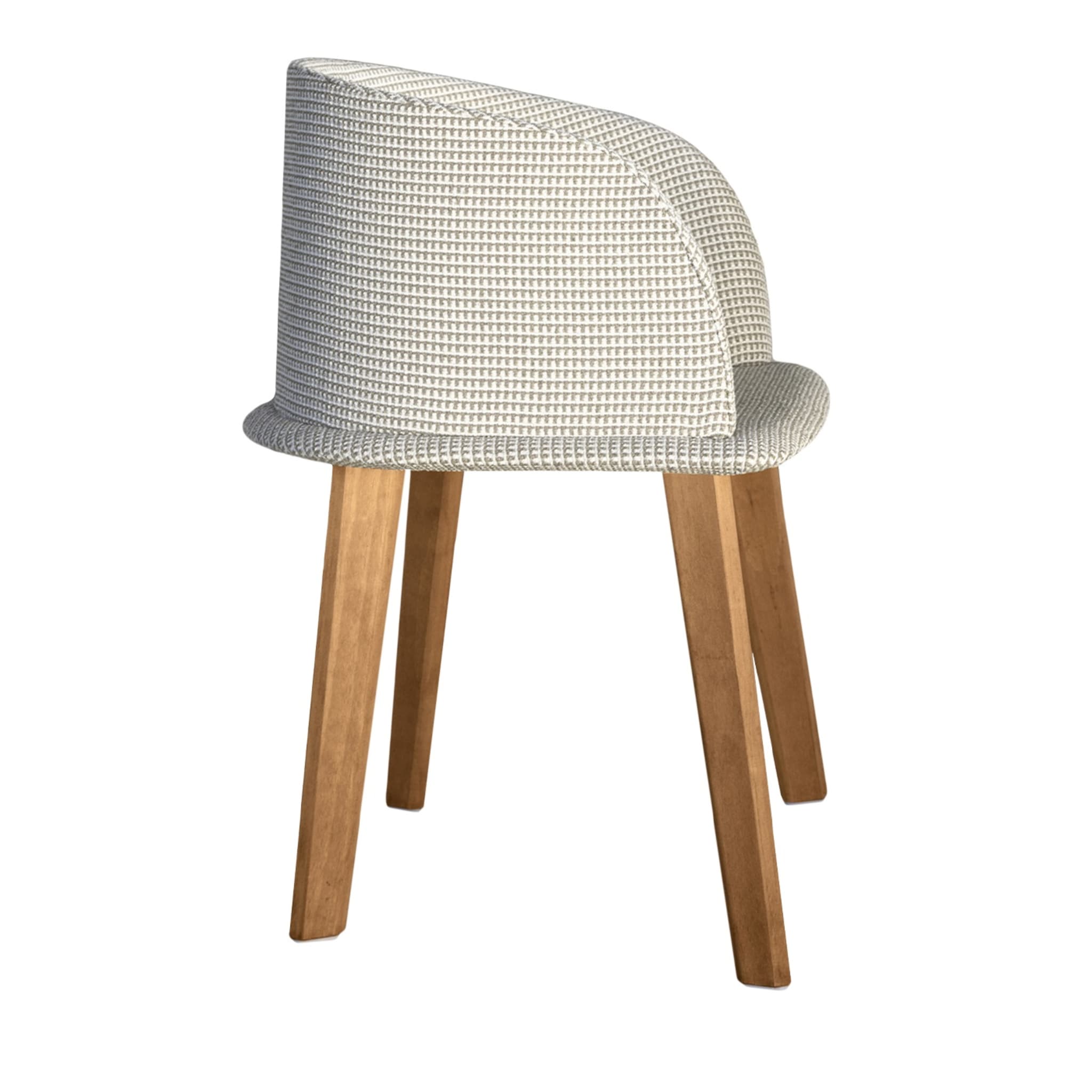 Cleo Beige Accoya Wood Tub Chair by Marco Acerbis - Main view