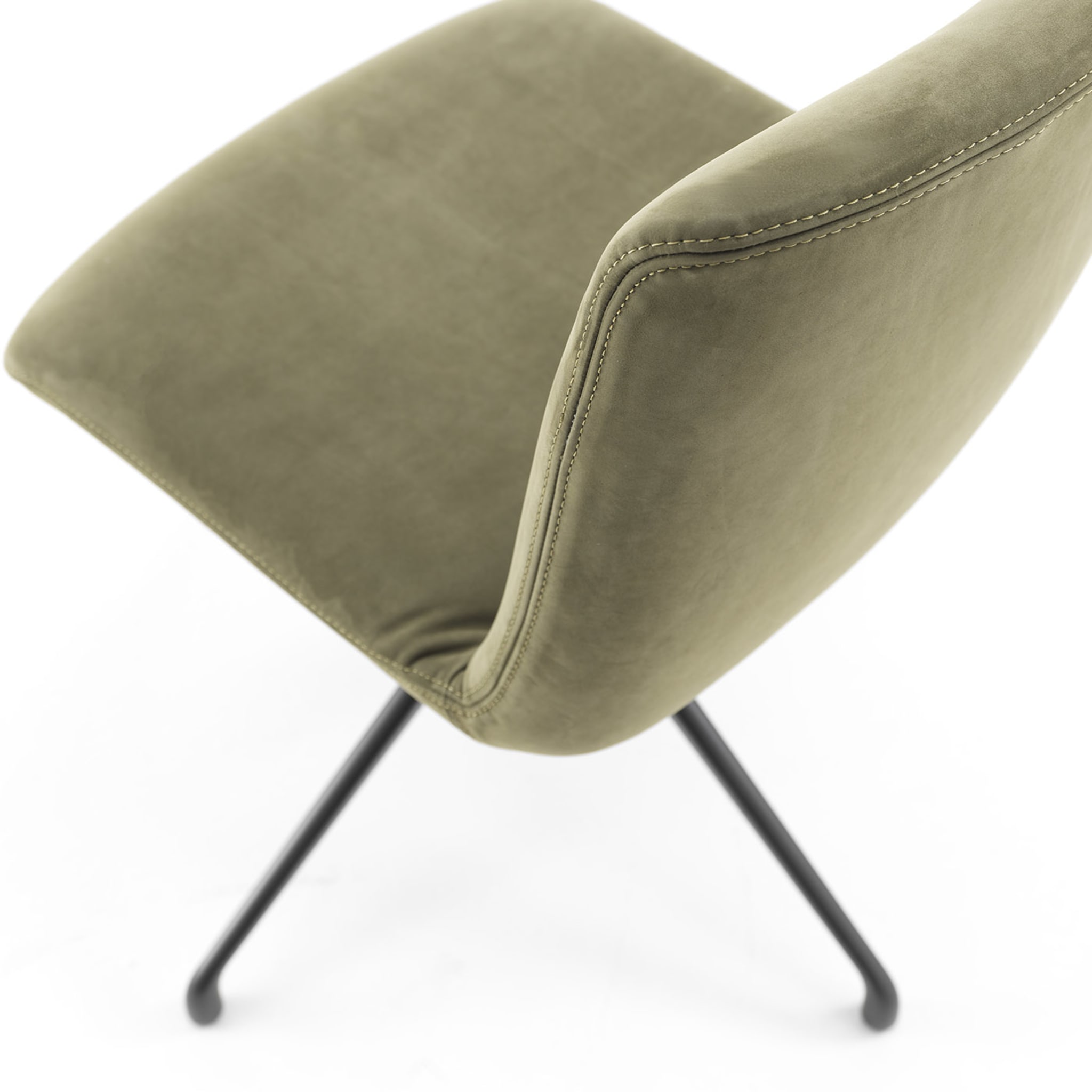 Materia Soft Swivel Sage-Green Chair by Claudio Bellini - Alternative view 2