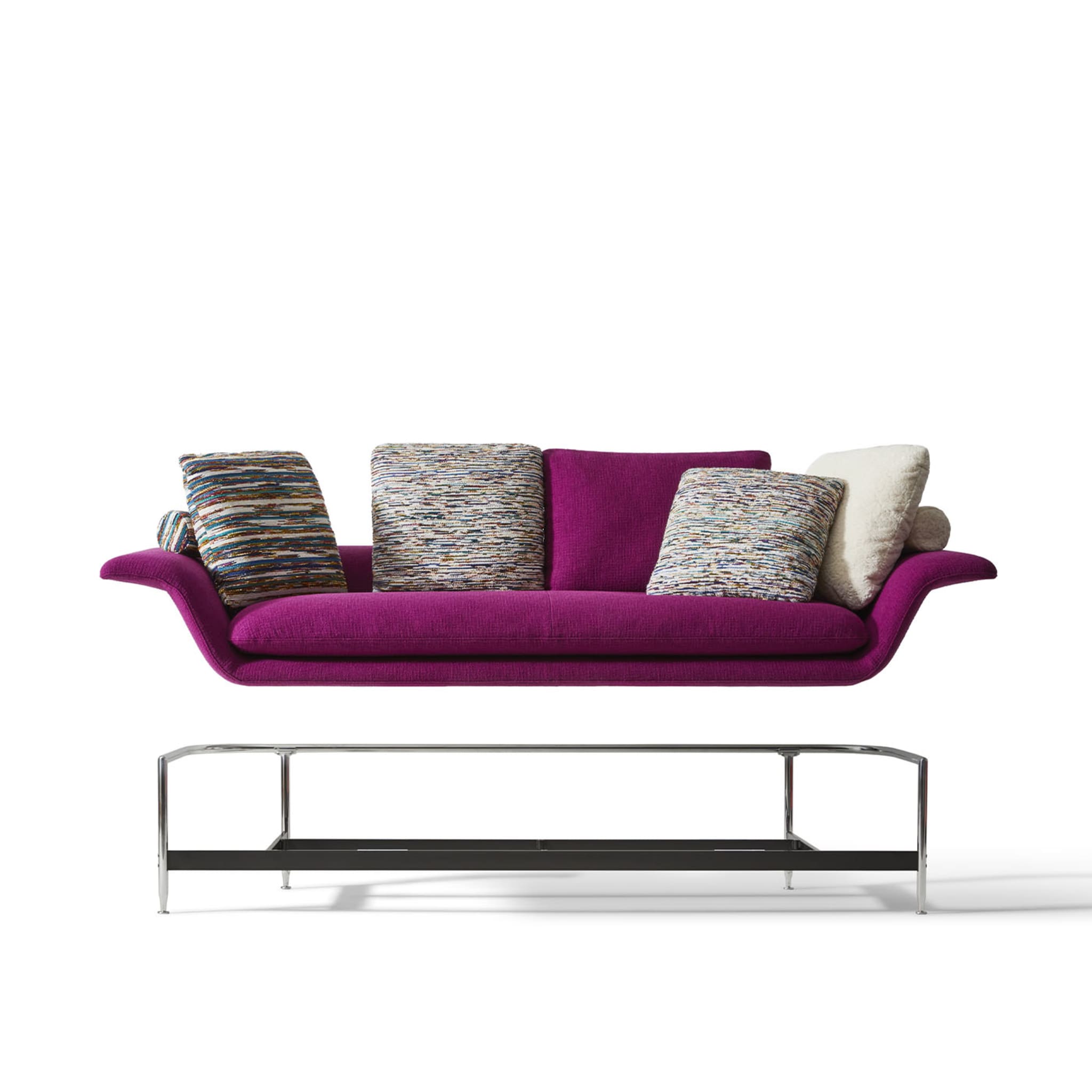 Esosoft 3-Seater Purple Sofa by Antonio Citterio - Alternative view 1
