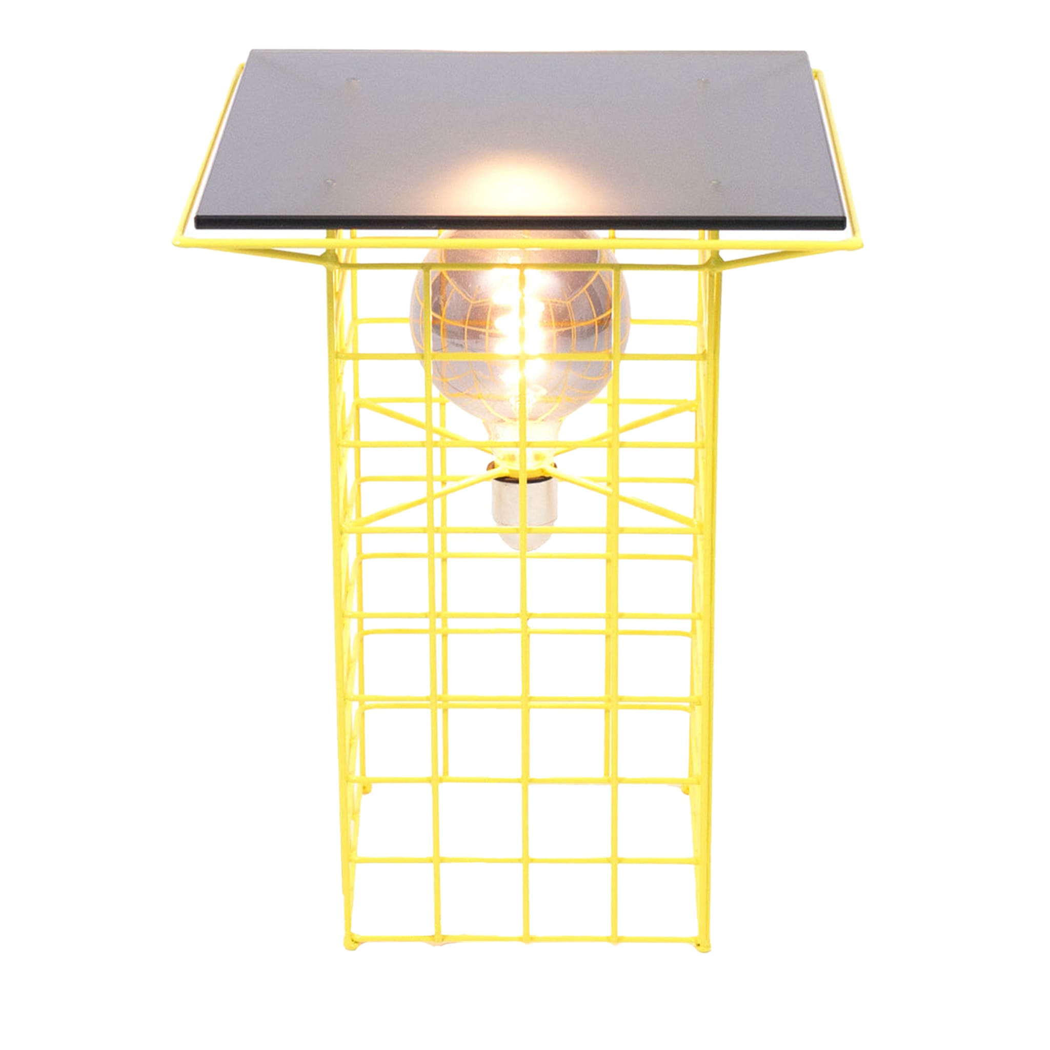 Krid Yellow Table & Lamp Combo By Clémence Seilles - Main view