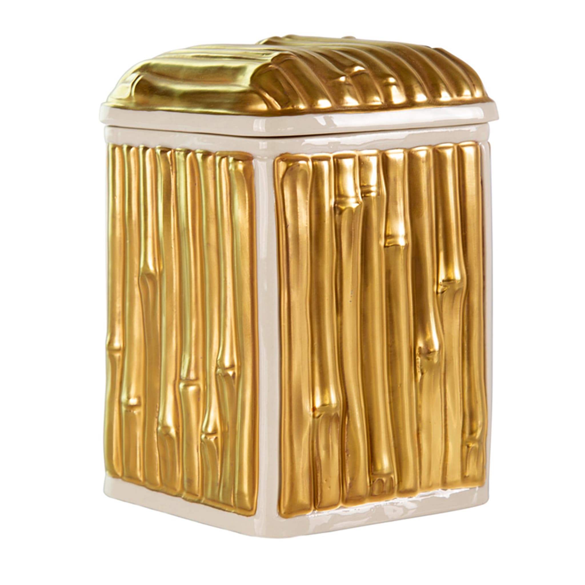 BAMBOO CANISTER - GOLD - Main view