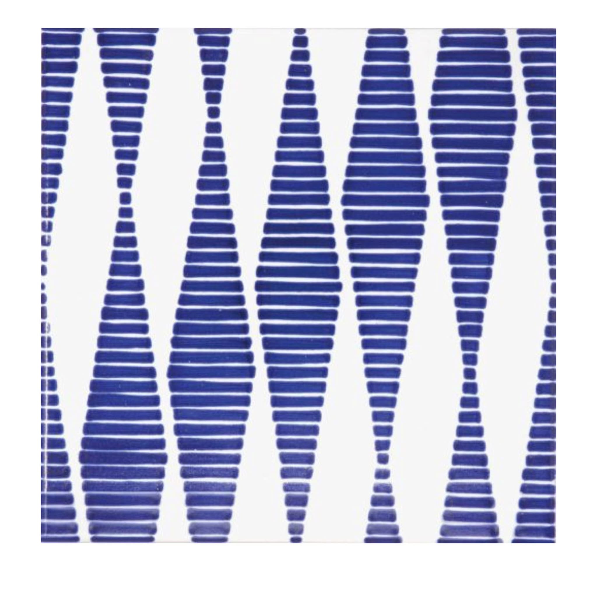 Satz mit 25 blauen Bauhausfliesen Typ 15 - Hauptansicht