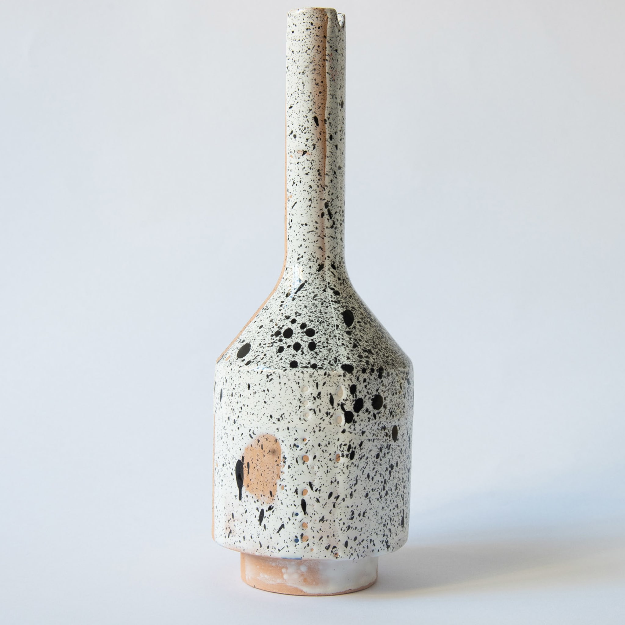 Mattone Terracotta&White Single-Stem Vase - Alternative view 1