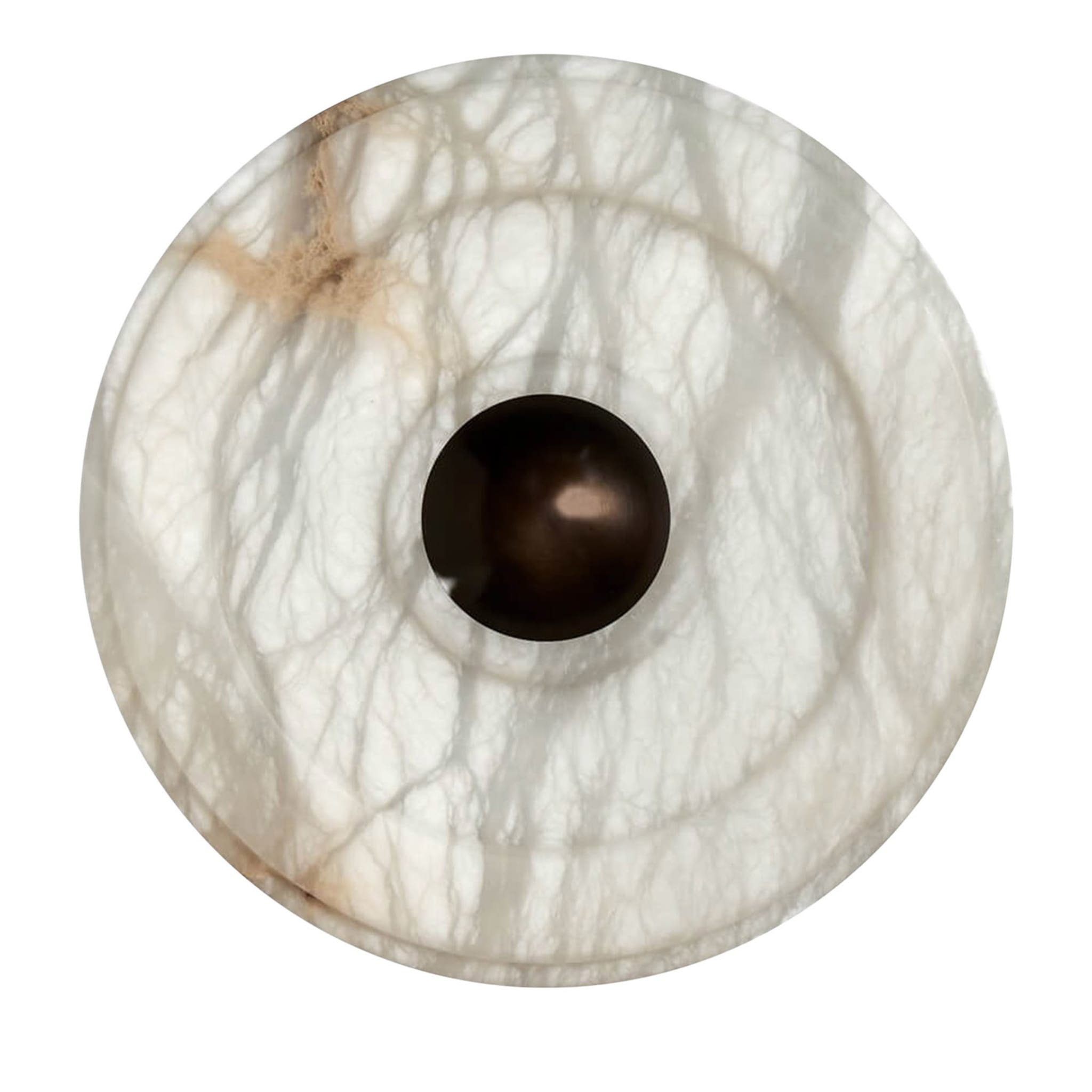 Wall Sconce “Circle” In Light Bronze And Alabaster By LC Atelier - Main view