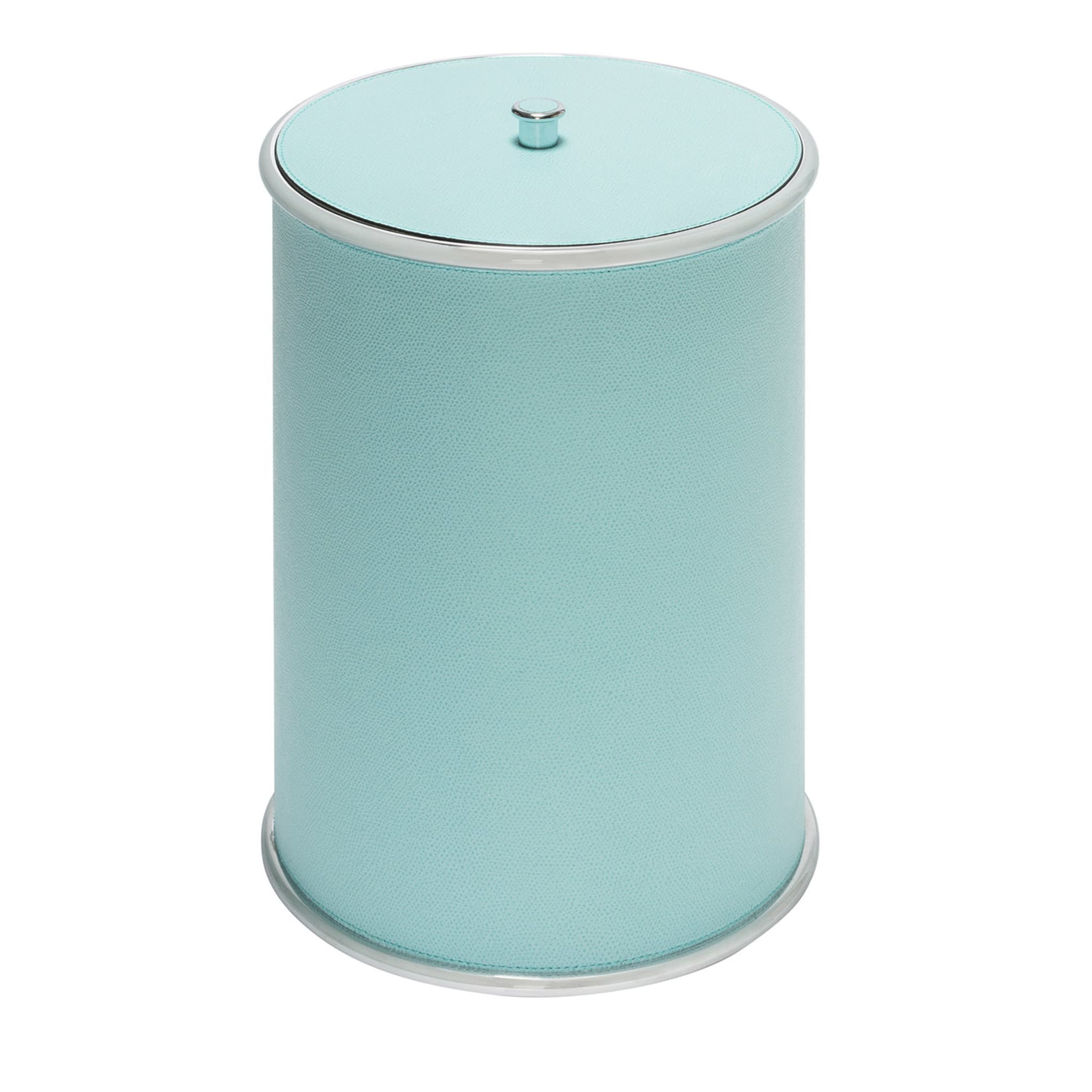 Ravello Light Blue Bin with Lid - Main view