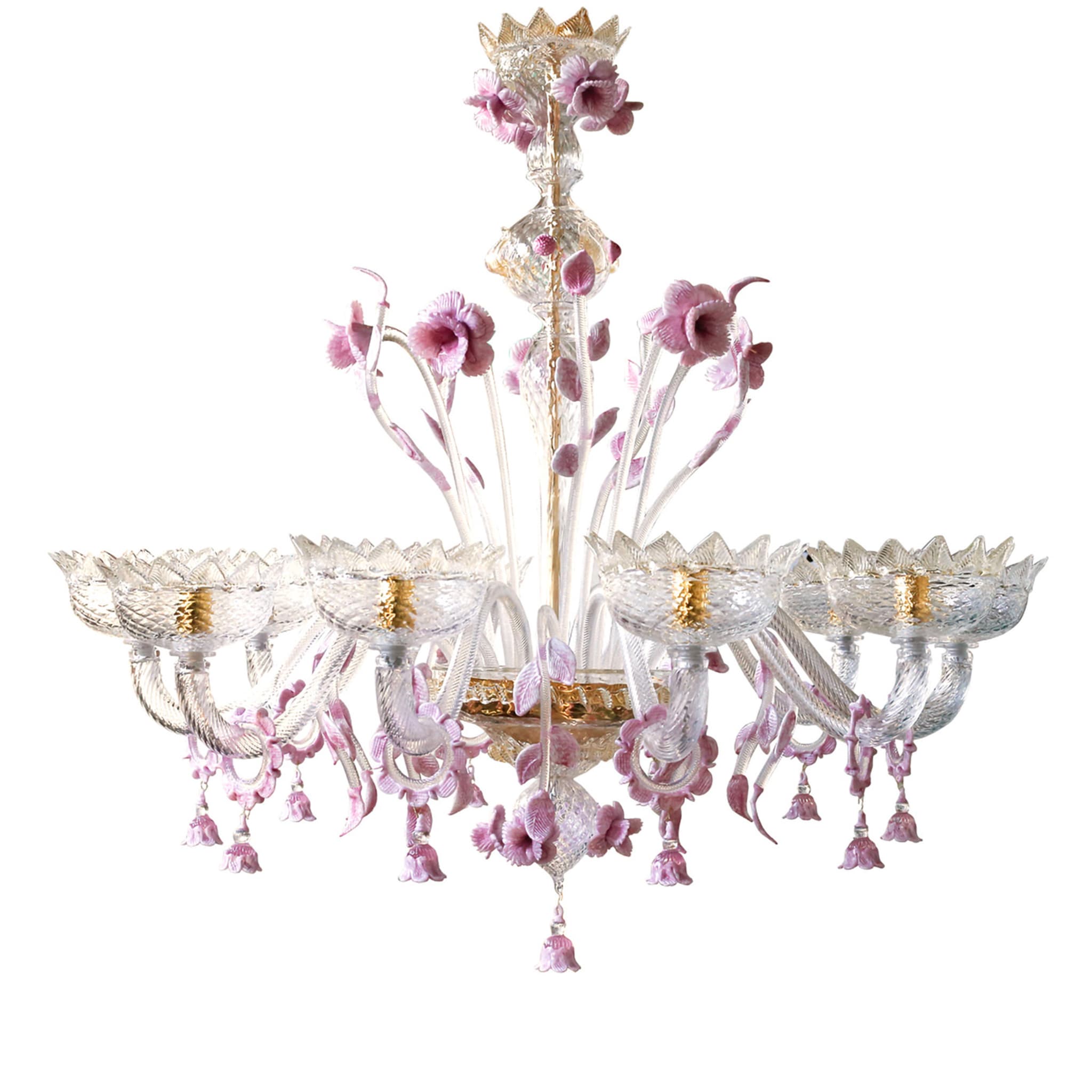 Pink Flowers Chandelier - Main view