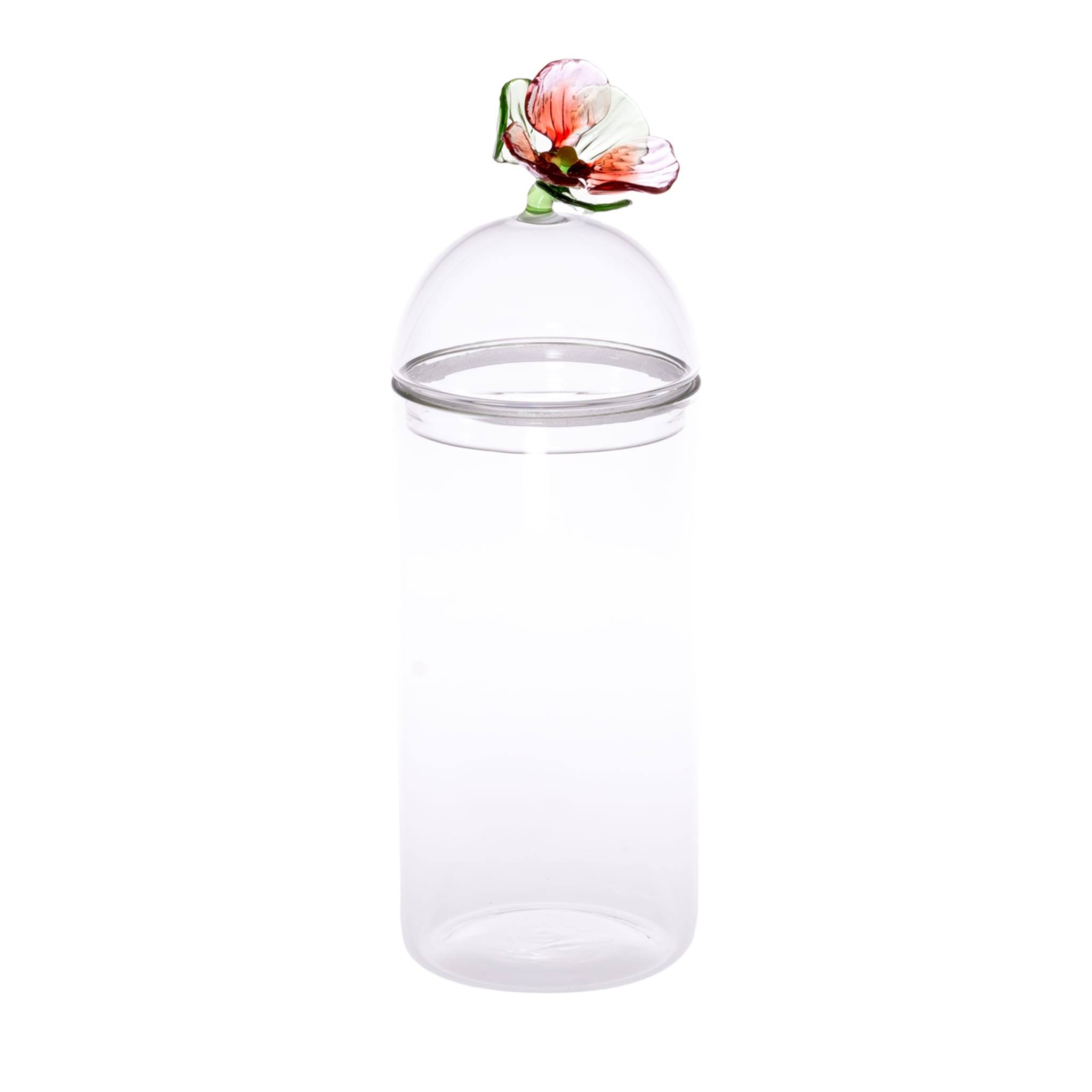 Mediterraneo Handcrafted Large Pansé Glass Container  - Main view