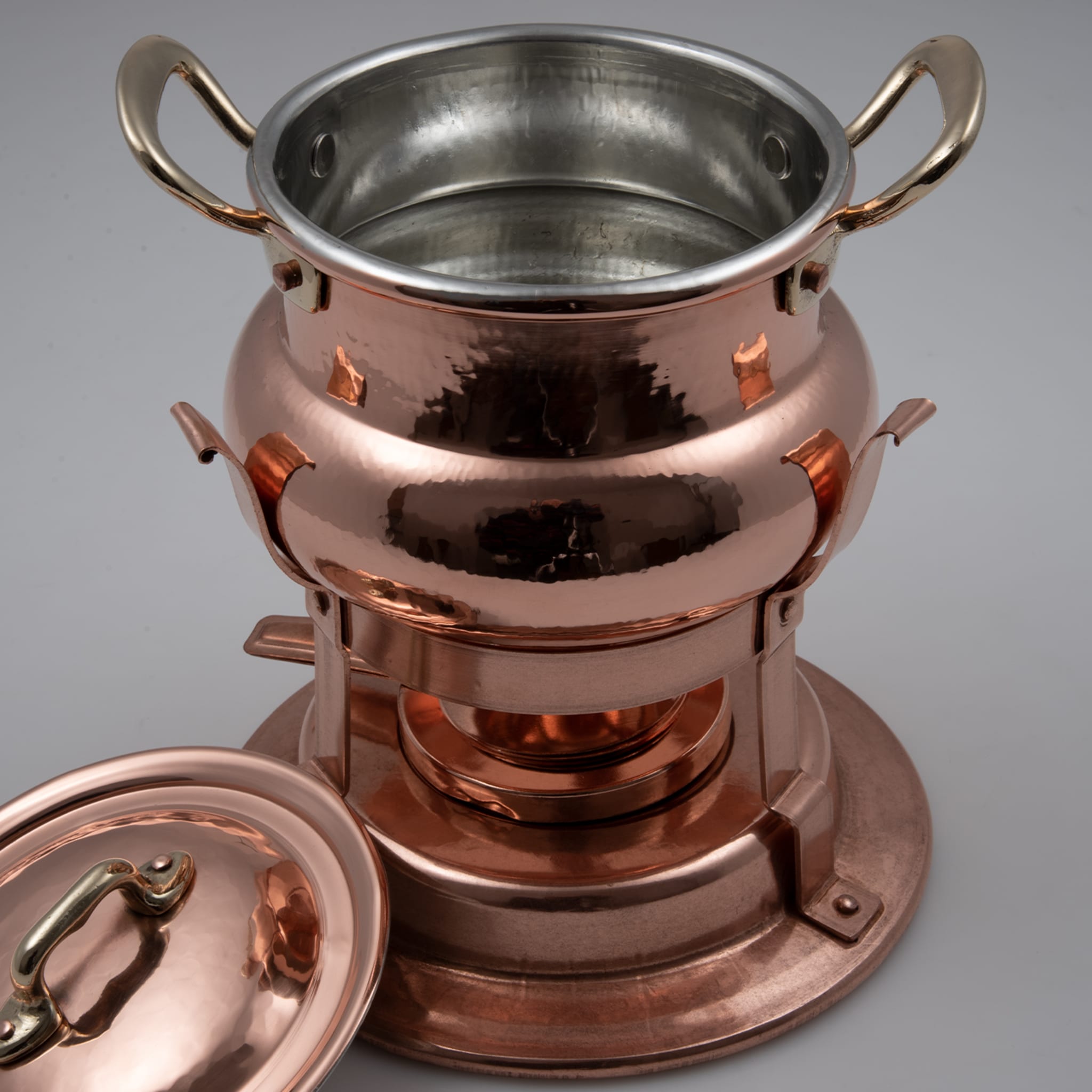 Set de fondue de cobre de estilo tradicional - Vista alternativa 1