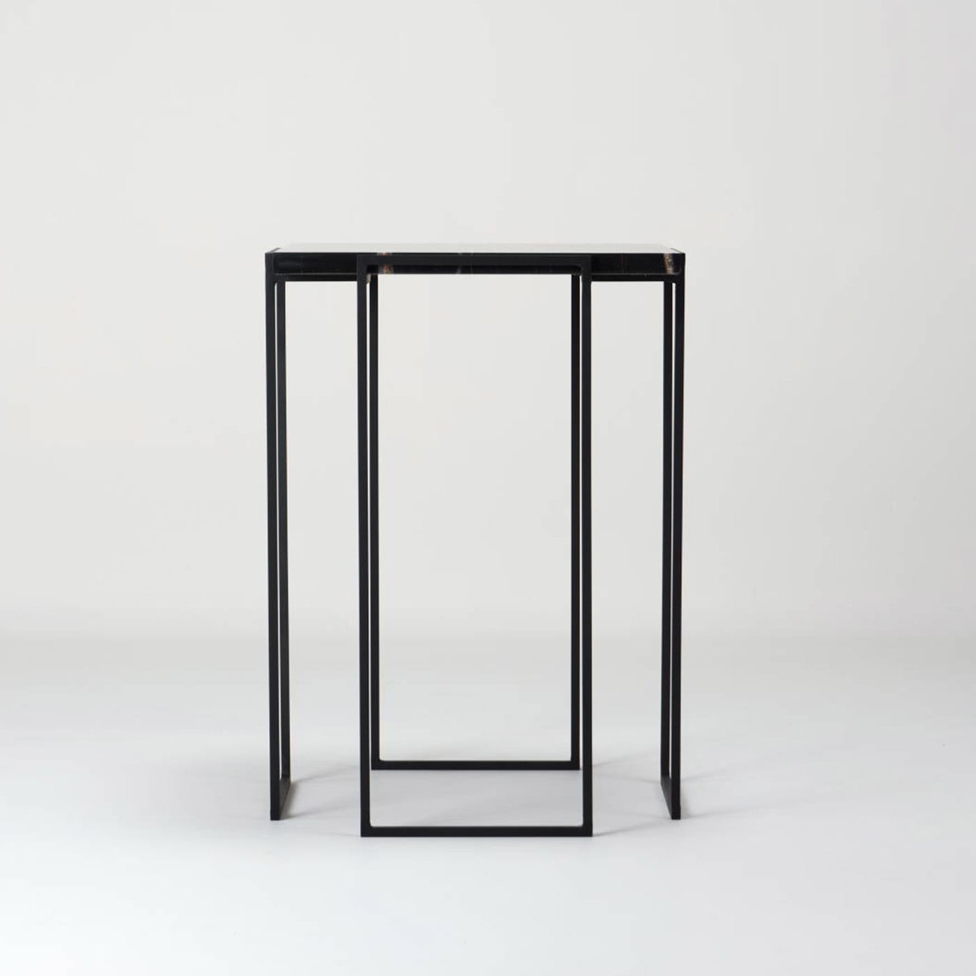 Kaus Black Nero Noir Side Table - DF DesignLab