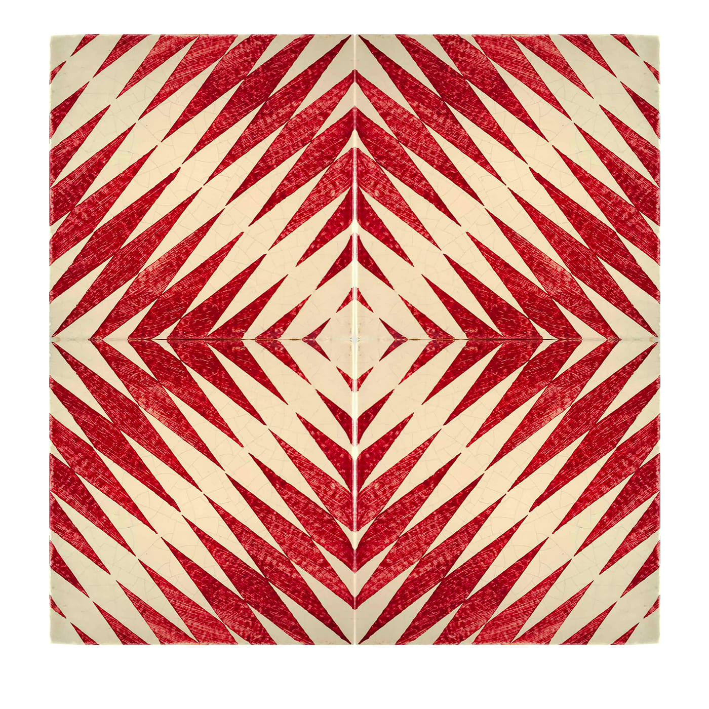 Rosso Ficus Indica Set of 4 Tiles #2 - Studio Le Nid