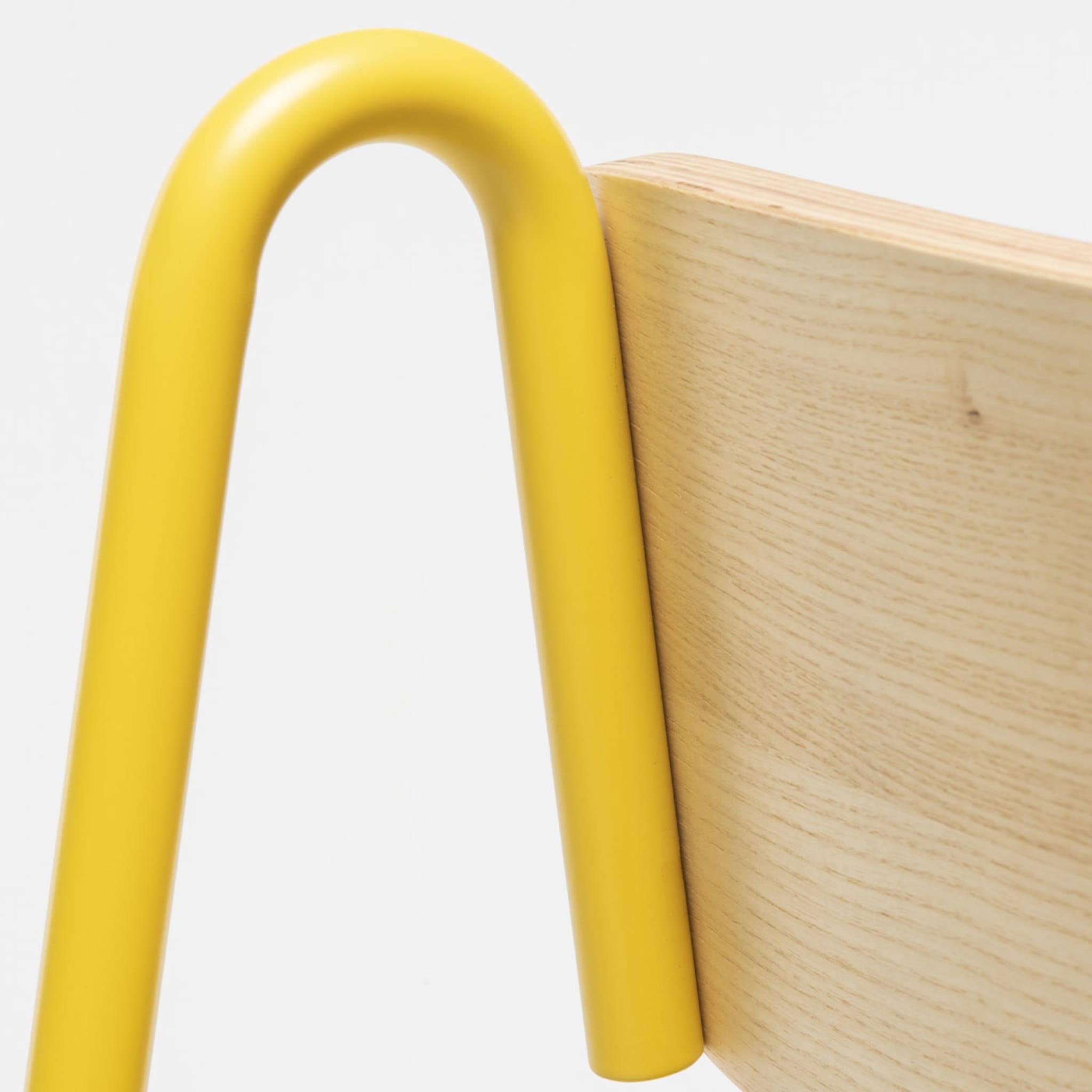 Lena Sg-75 Yellow And Natural Ash Bar Stool By Designerd - Alternative view 1
