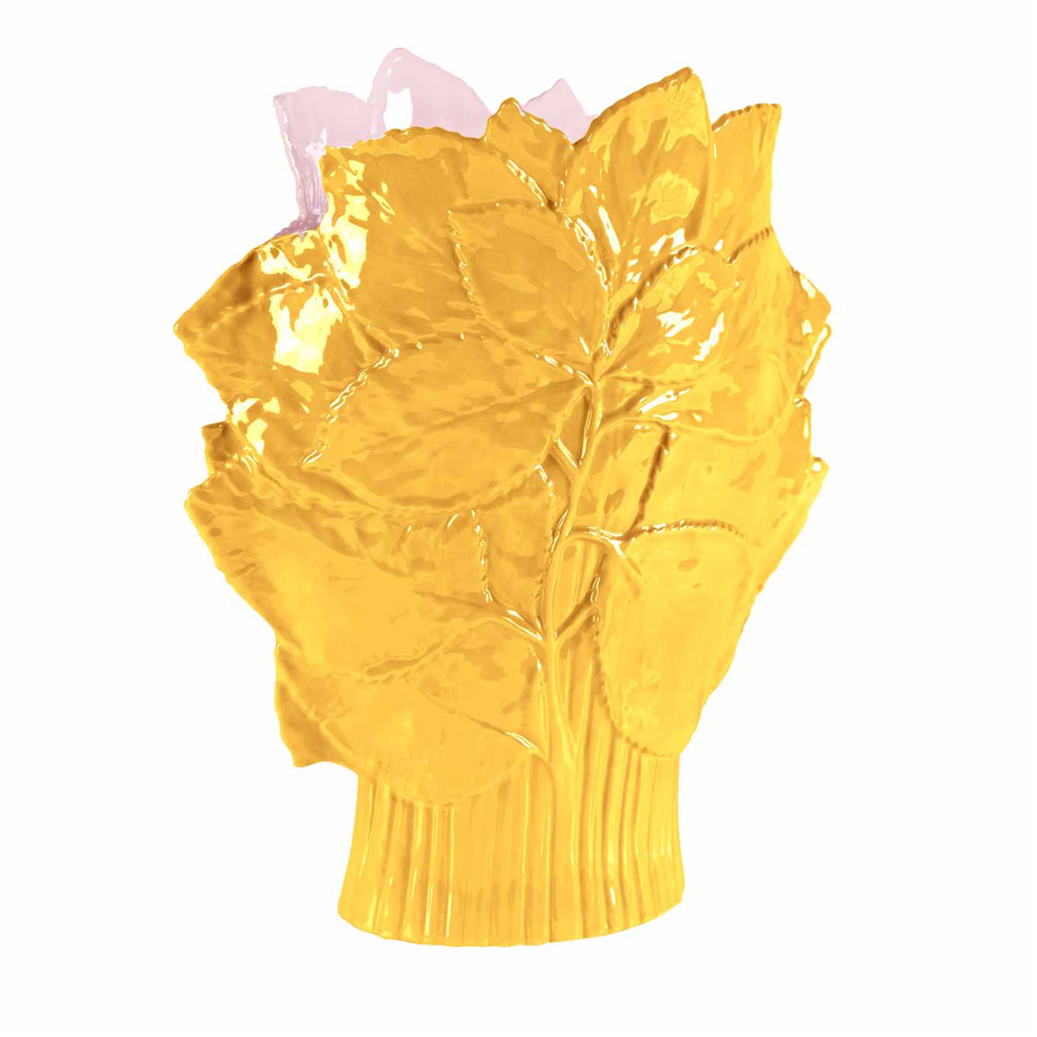 MAPLE LEAVES VASE - YELLOW - Main view