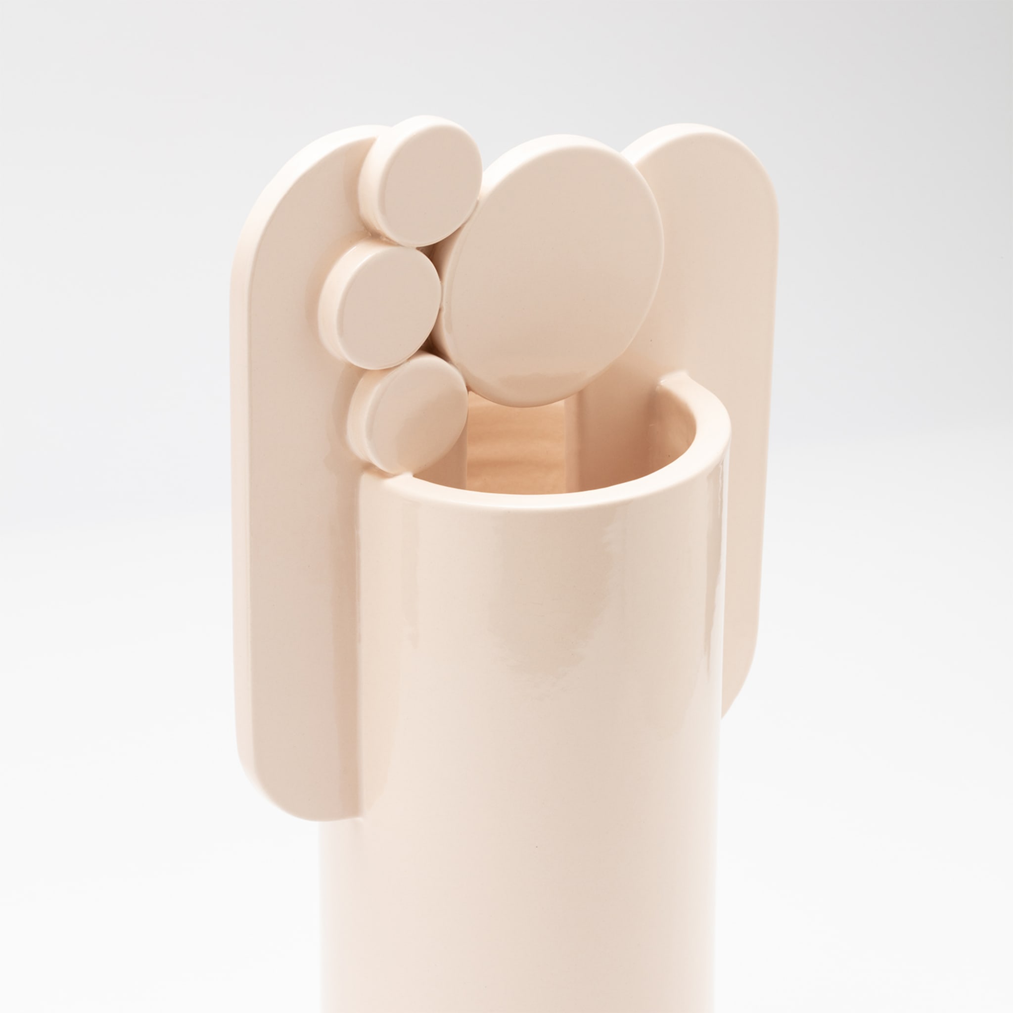 Vase en marbre Nebbia Beige de la famille Bubble - Vue alternative 3