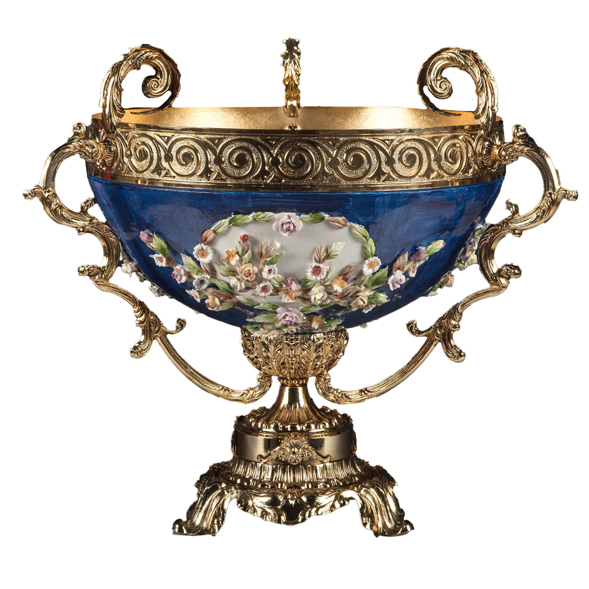 Copa de centro de mesa policromada de Versalles de Antonio Fullin - Vista principal