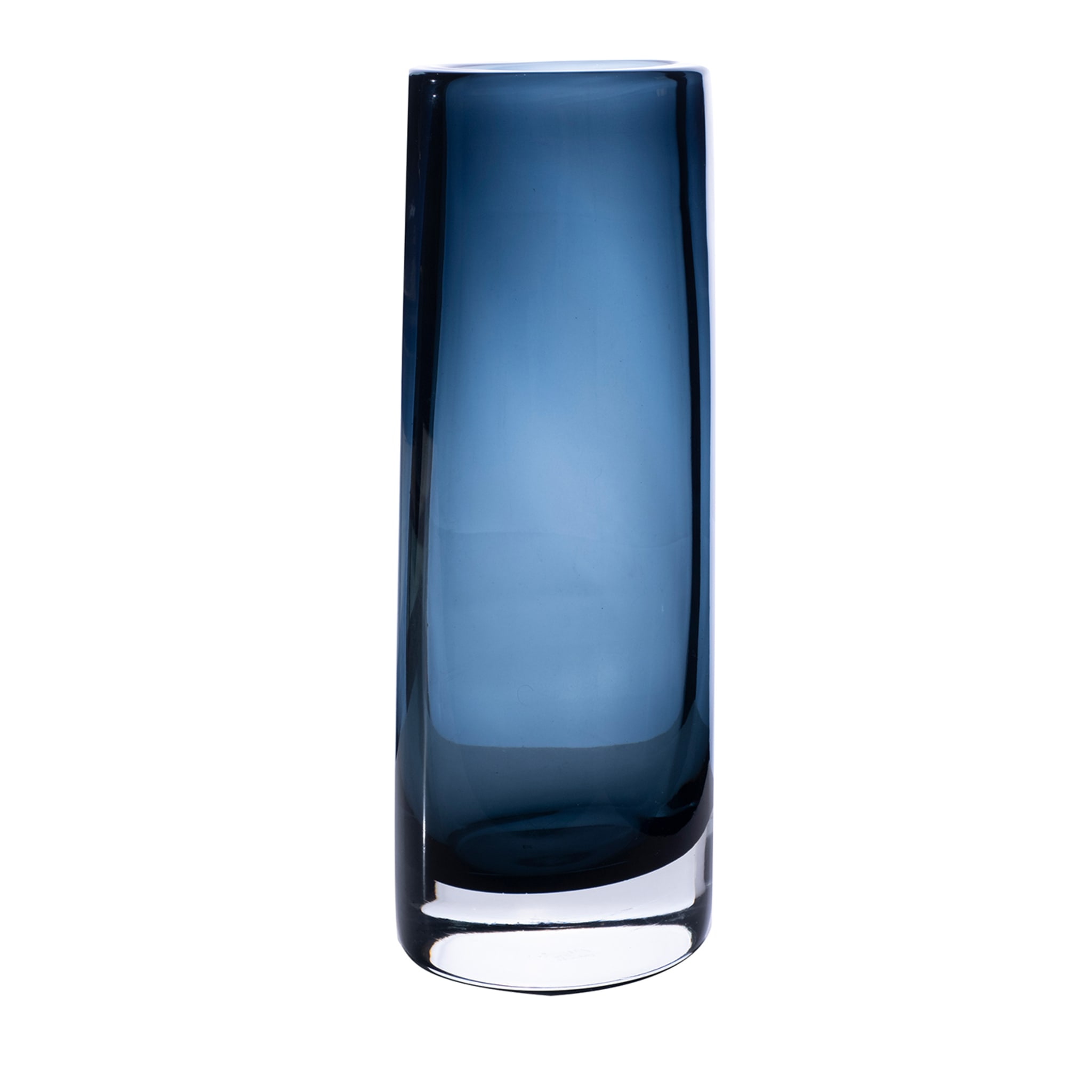 Cilindro Große Vase - Glänzend - Tiefblau - Hauptansicht