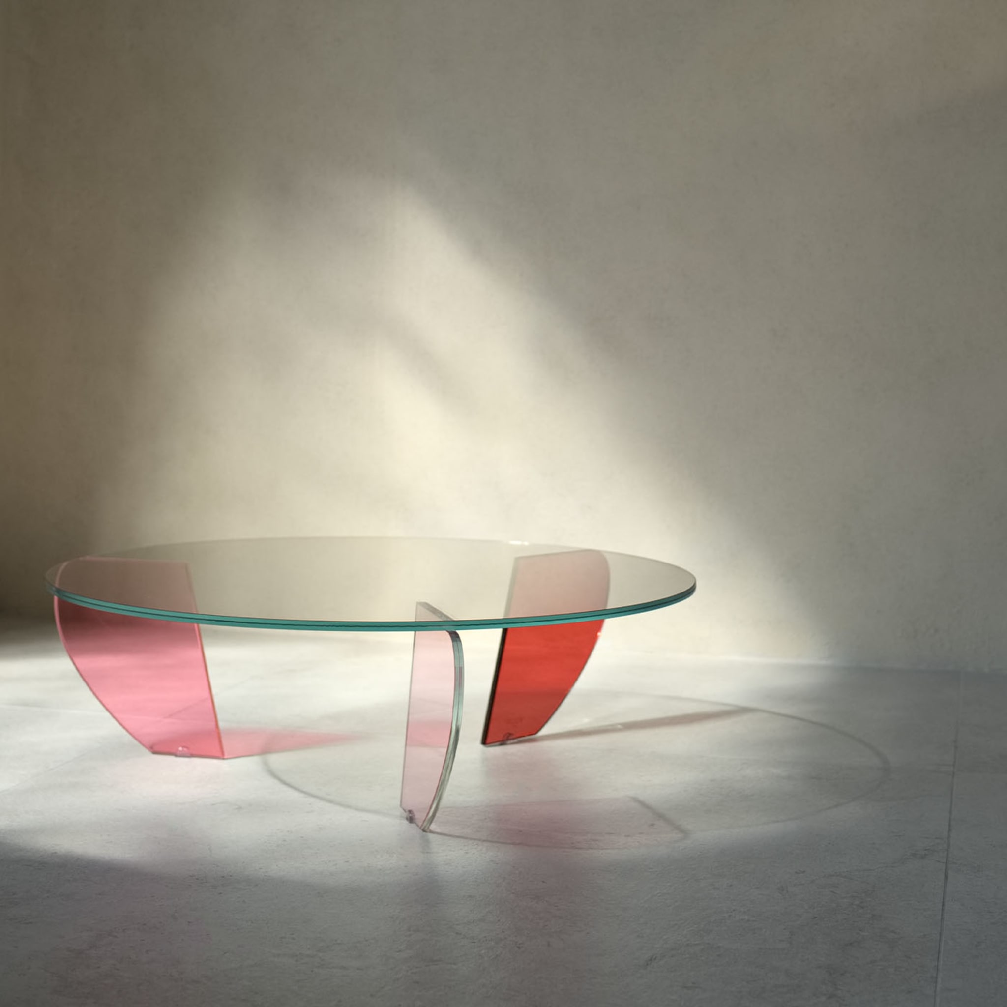 Tavolino colorato di grandi dimensioni Teo di Andrea Petterini - Vista alternativa 1
