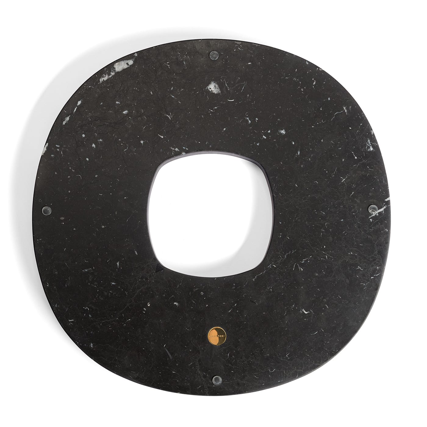 Pietra L14 Black Marquina Ring-Like Tray  - Salvatori