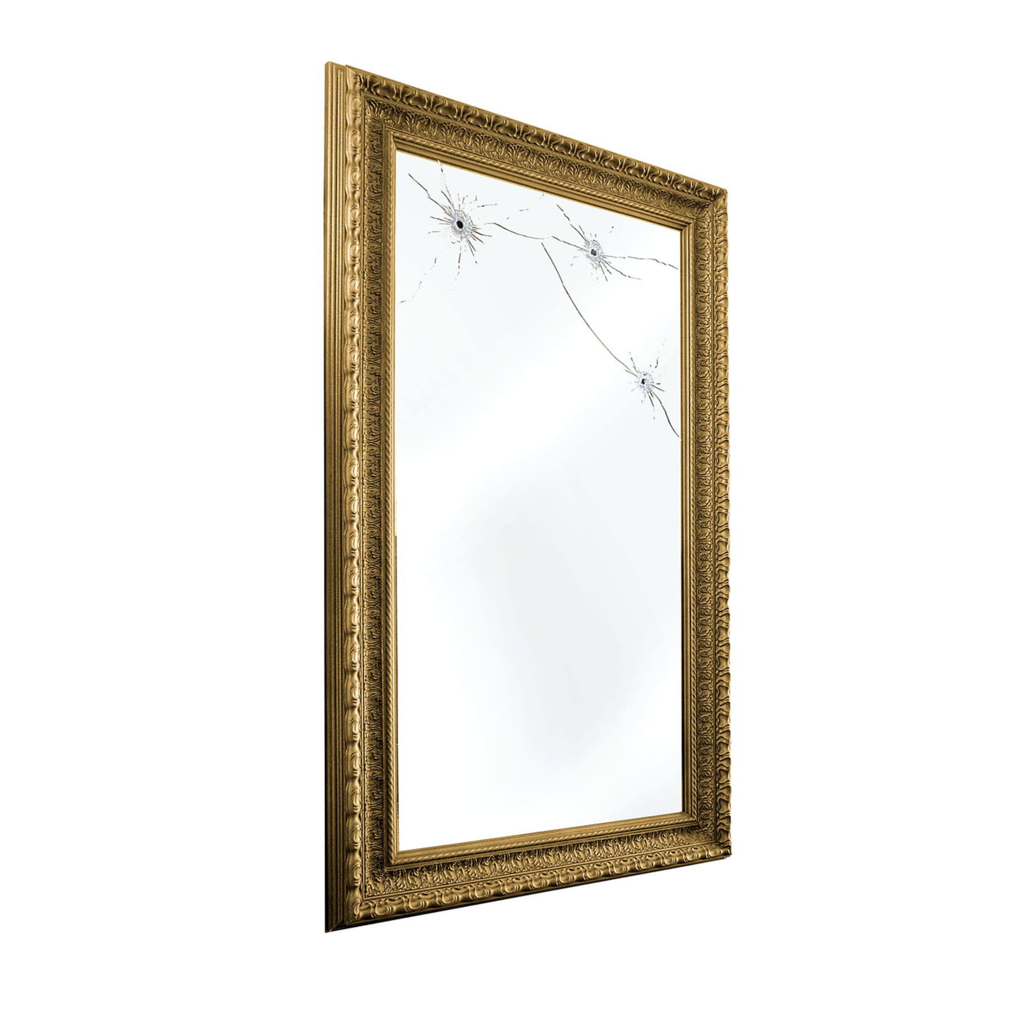 Specchio da parete rettangolare in oro Seven Years - Vista principale