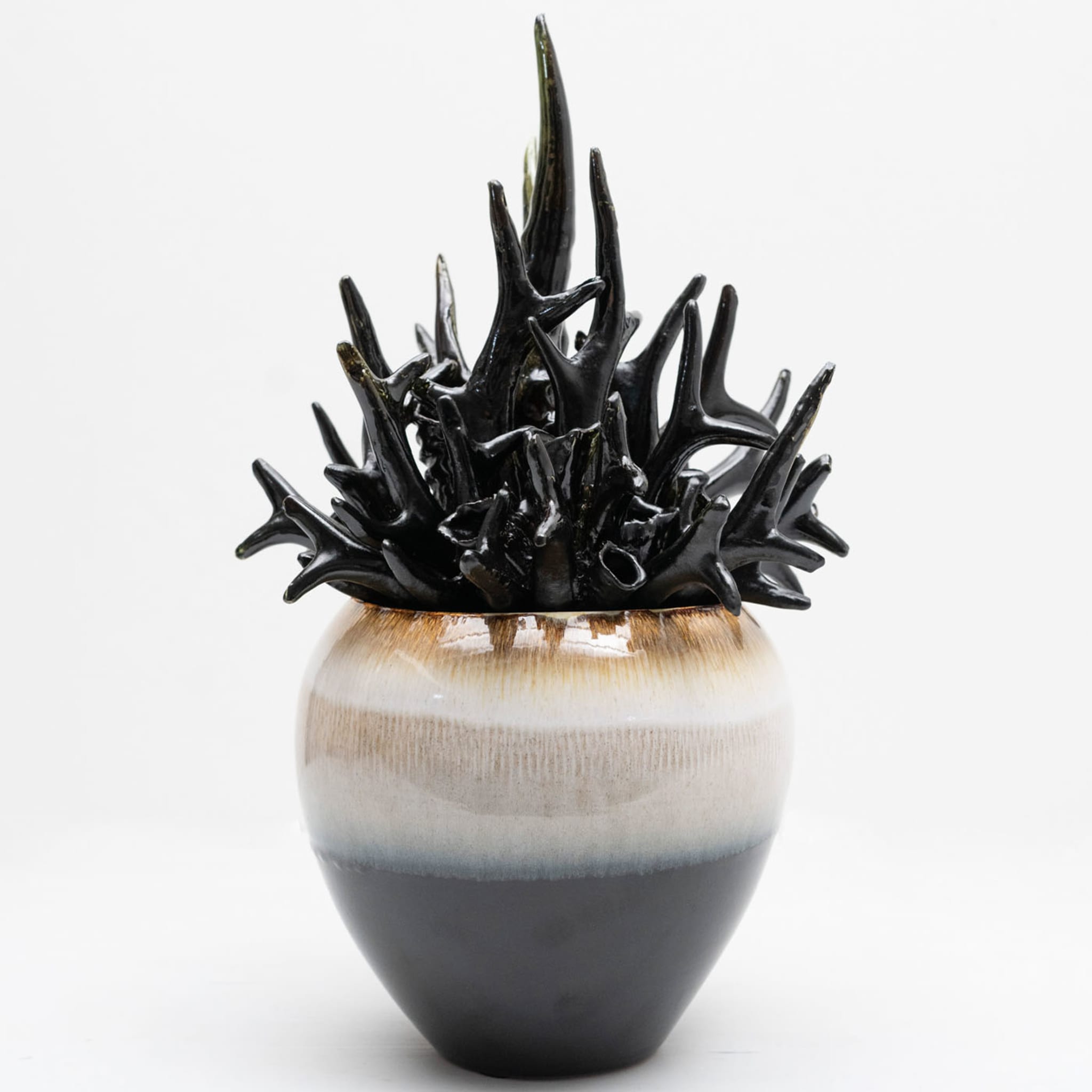 Paesaggio Black Decorative Vase - Alternative view 1