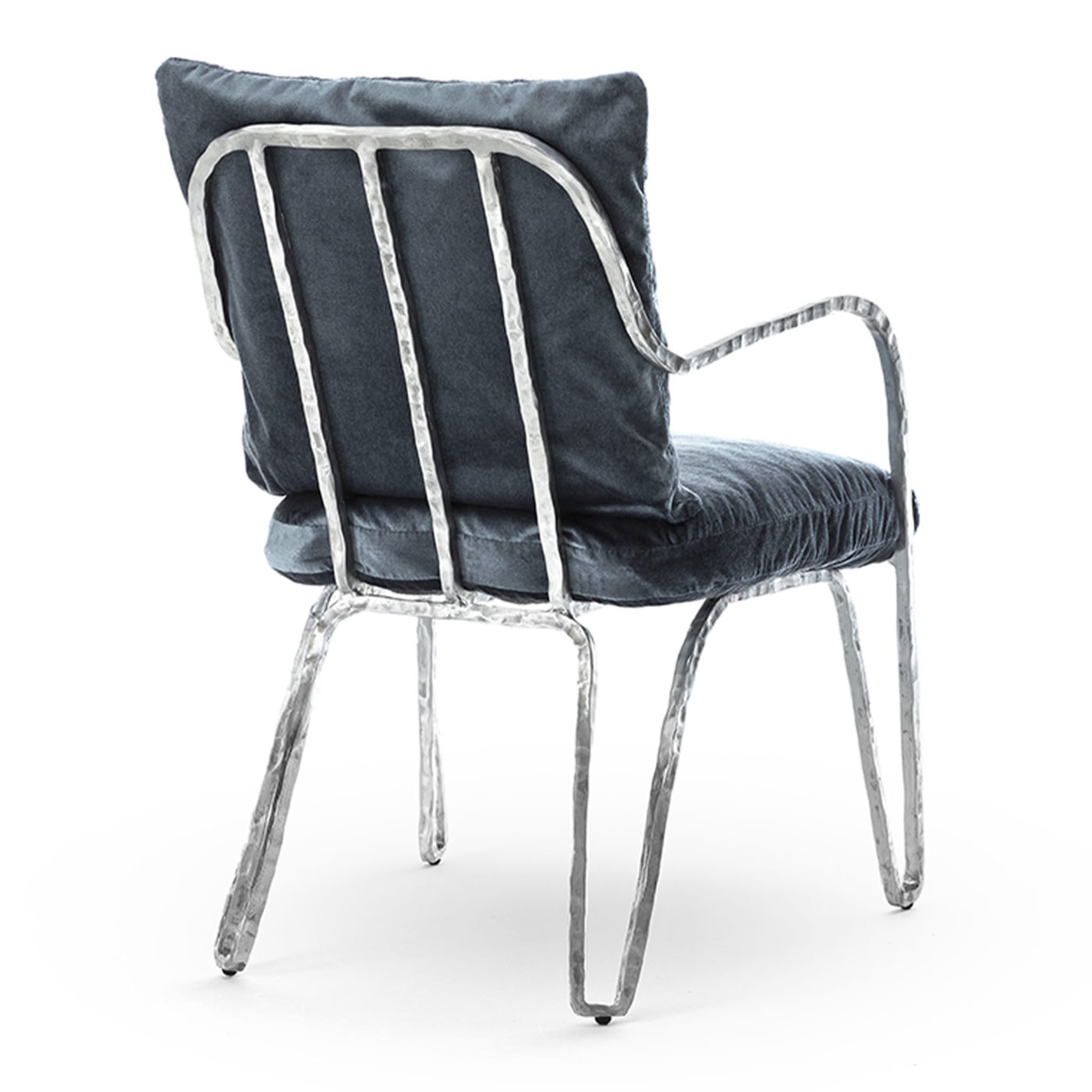 Moonlight Silver and Blue Low Chair - Alternative view 4