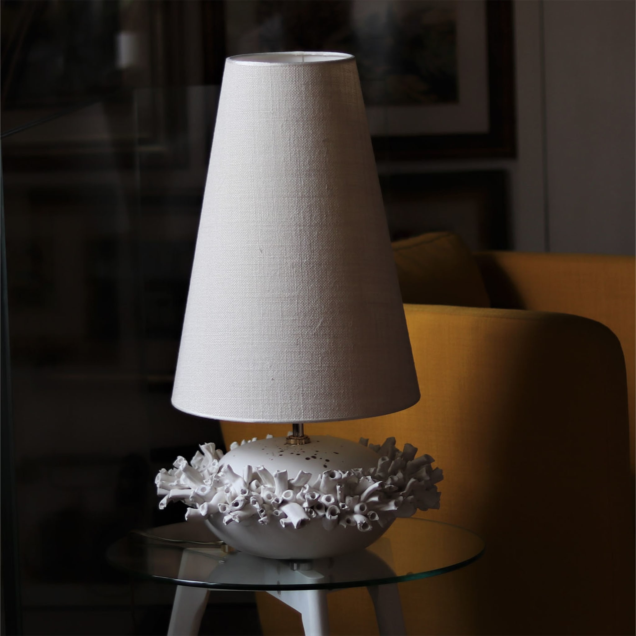 Lámpara de mesa Anemoni roja y blanca - Vista alternativa 4