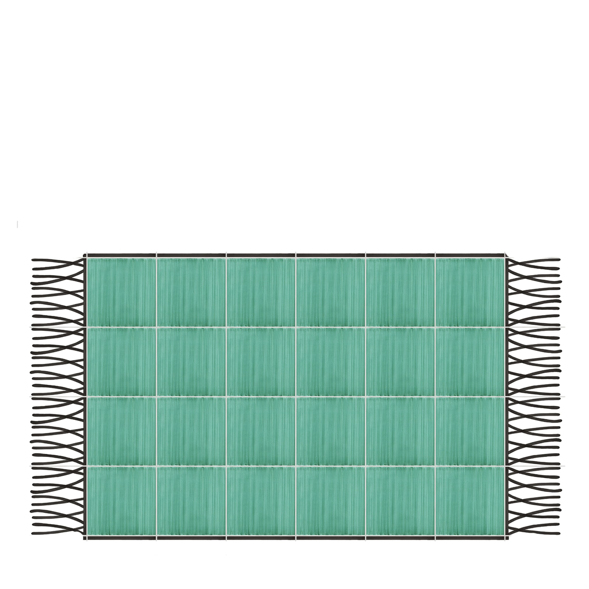 Teppich Total Grün Keramische Komposition von Giuliano Andrea dell'Uva 160 x 120 - Hauptansicht