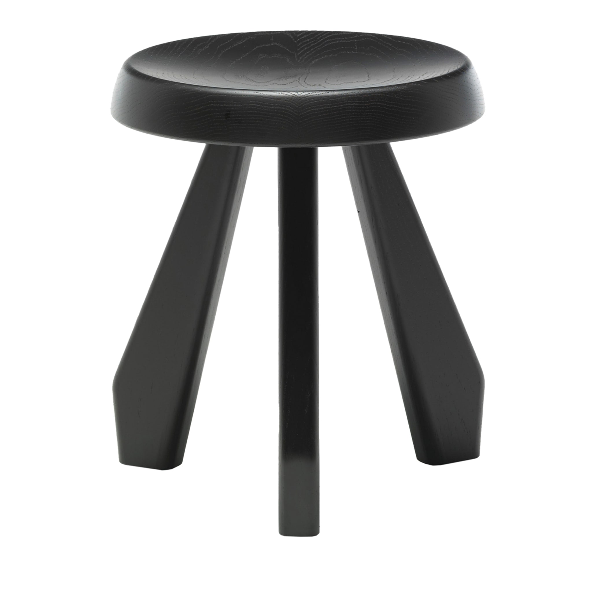 Tabouret Méribel by Charlotte Perriand - Black Oak - Main view