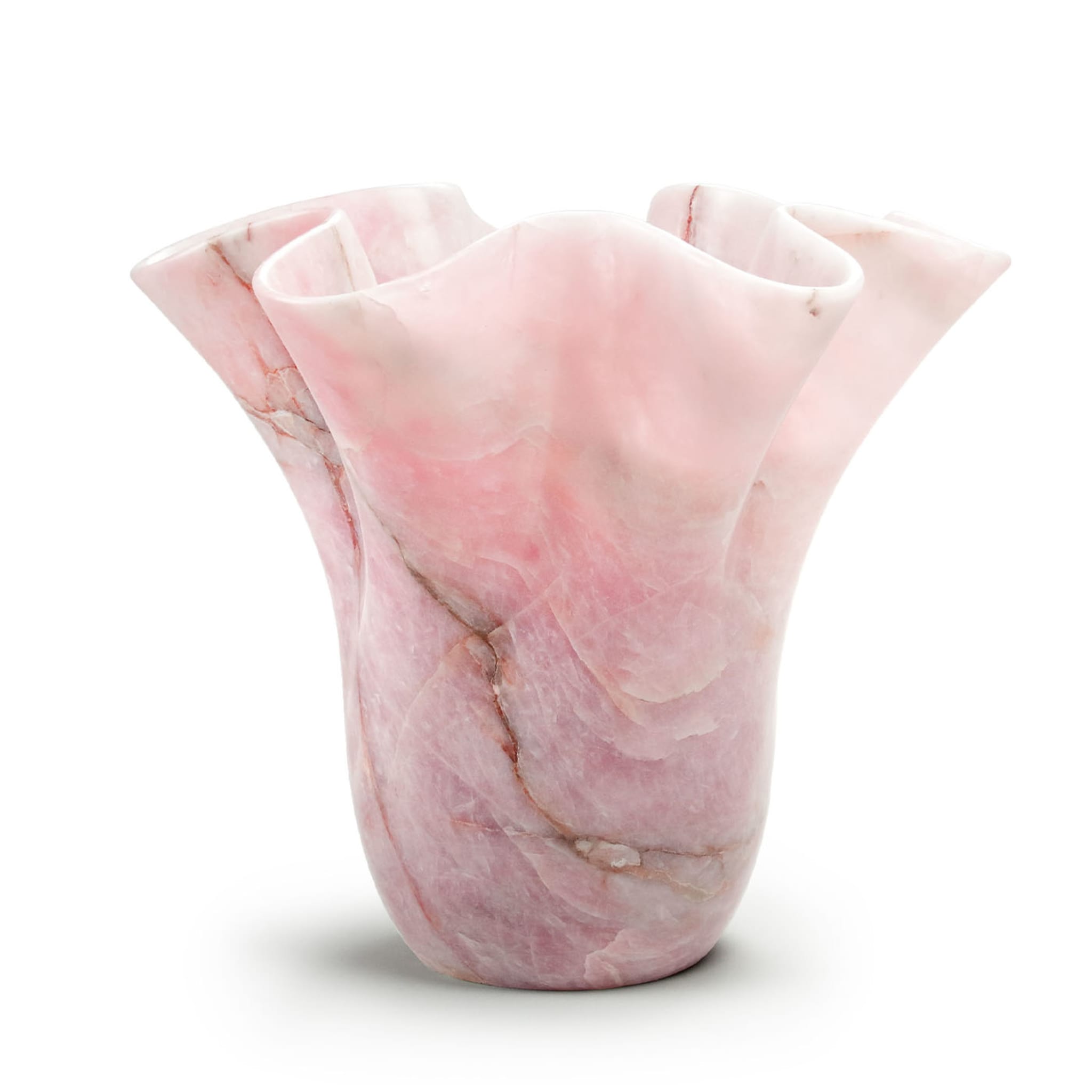 PV05 Vase sculptural en quartz rose  - Vue alternative 5